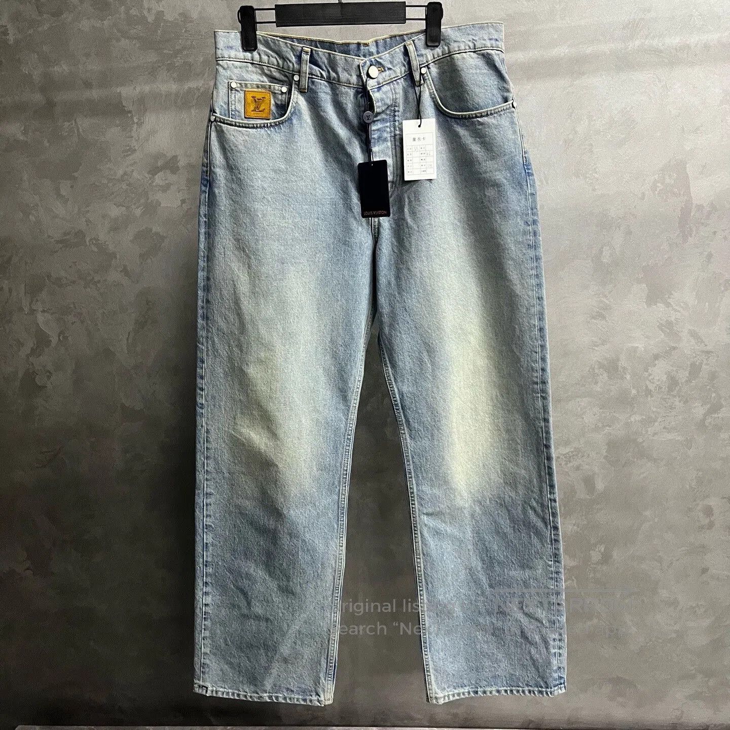 Louis Vuitton Louis Vuitton 25 Blue Embroidered Jeans. Size US 33 - 1 Thumbnail