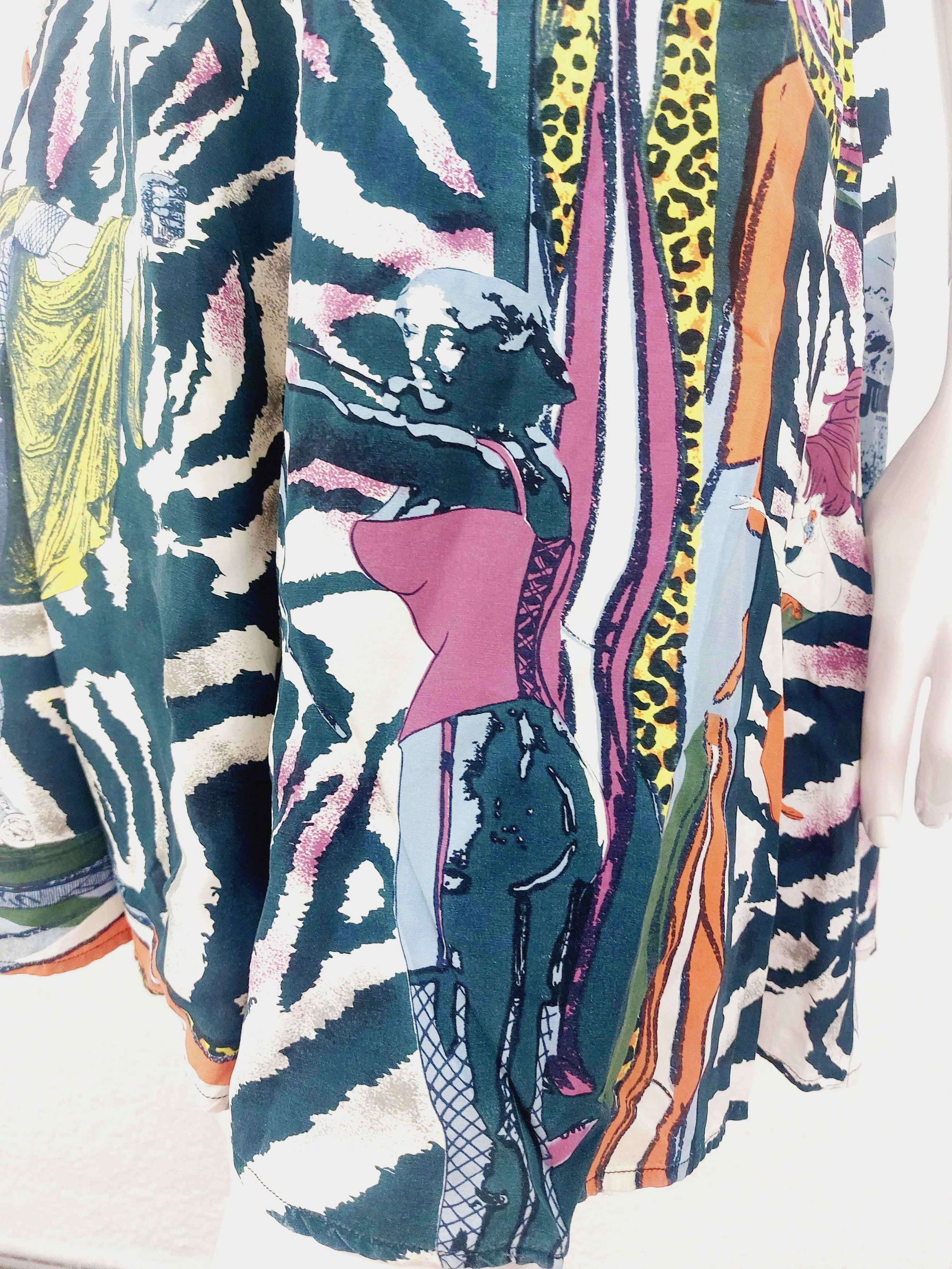 Jean Paul Gaultier Jean Paul Gaultier Cartoon Pop Art Zebra Mini Dress Size M / US 6-8 / IT 42-44 - 5 Thumbnail