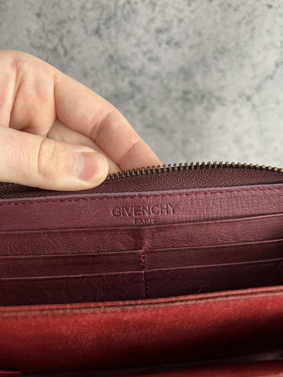 Givenchy Givenchy Leather Wallet Purse Red Luxury Size ONE SIZE - 14 Thumbnail