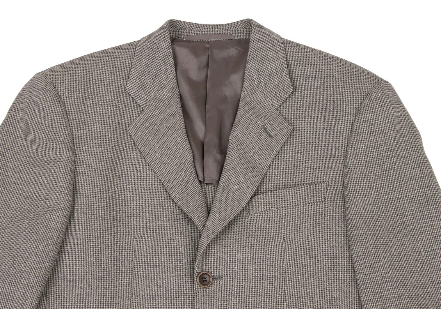 Armani Collezioni Silk Blend Wool Patterned Jacket in Gray Size 46 Size US XXS / EU 40 - 2 Thumbnail