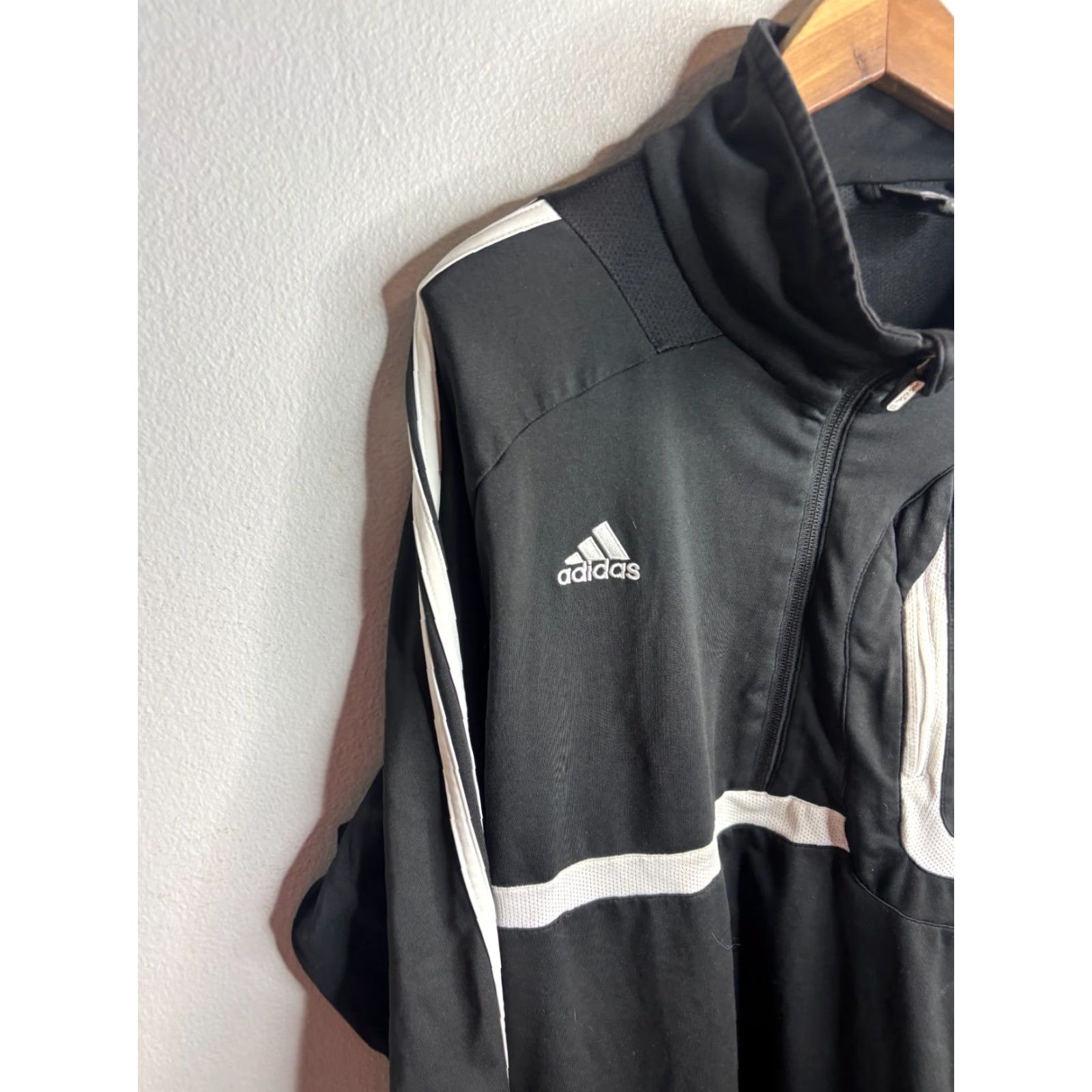 Adidas Adidas Jacket Climacool 1/2 Zip Track Jacket Mens XL Black Size US XL / EU 56 / 4 - 2 Thumbnail