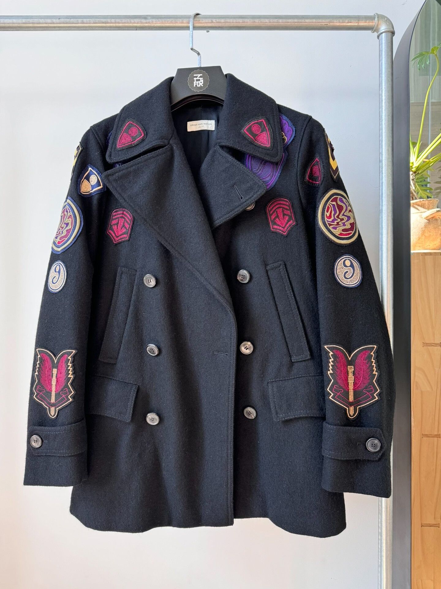 Dries Van Noten Dries Van Noten Wool Double-Breasted Coat Size M / US 6-8 / IT 42-44 - 1 Thumbnail