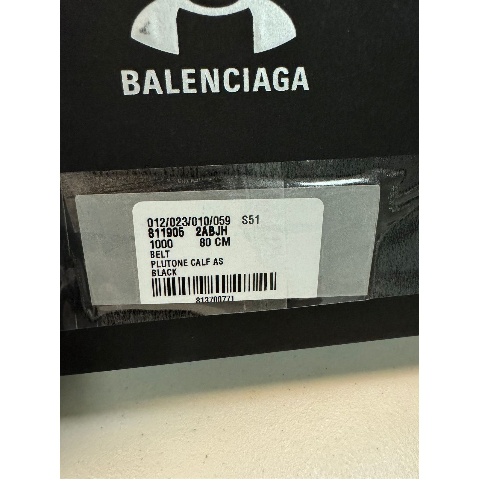 Balenciaga × Under Armour o1rshd1 Size: 80 CM / Calf Plutone Belt in Black Size 32 - 13 Thumbnail