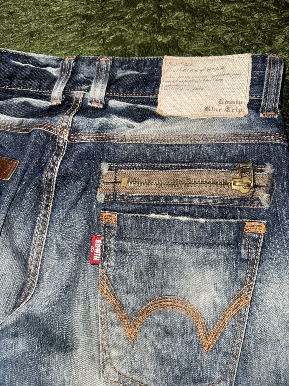 Edwin [32] EDWIN MADE IN JAPAN Zip Pocket Denim Pants Size US 32 / EU 48 - 10 Thumbnail