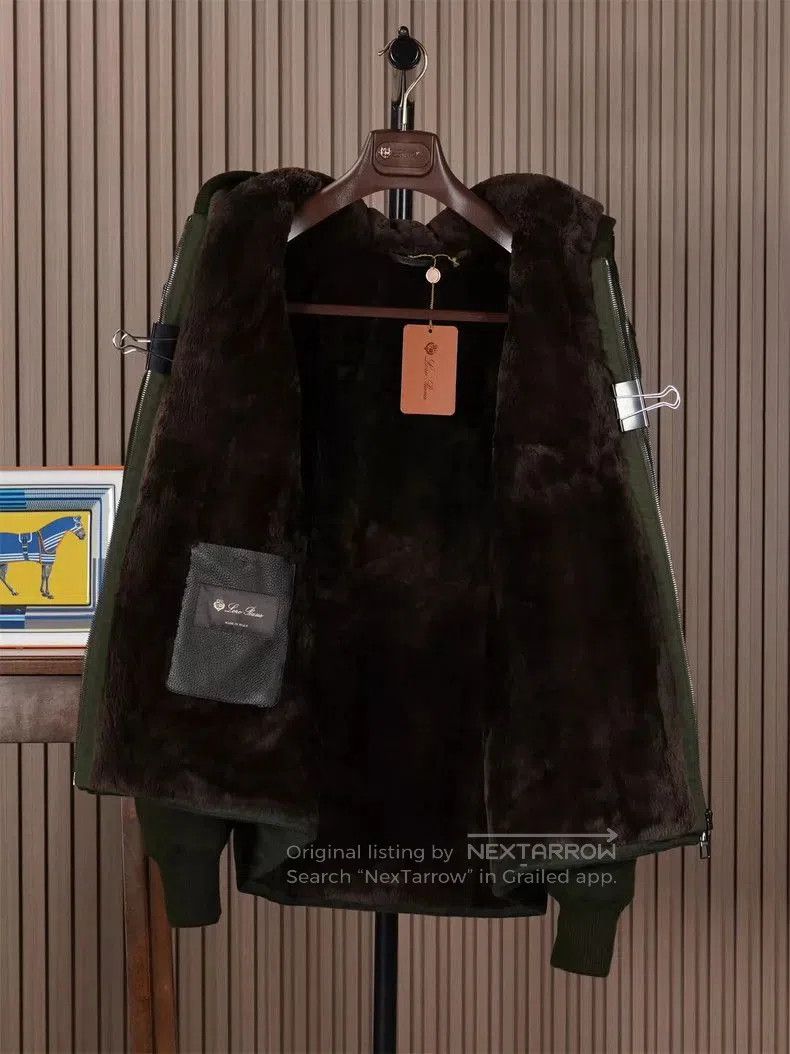 Loro Piana Loro Piana Hooded Fur Lined Coat. Size US XL / EU 56 / 4 - 1 Thumbnail