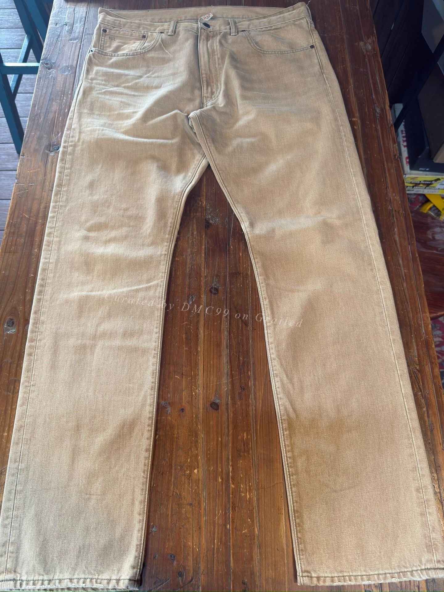 RRL Ralph Lauren RRL Beige Work Pants 36x32 Size US 36 / EU 52 - 1 Thumbnail