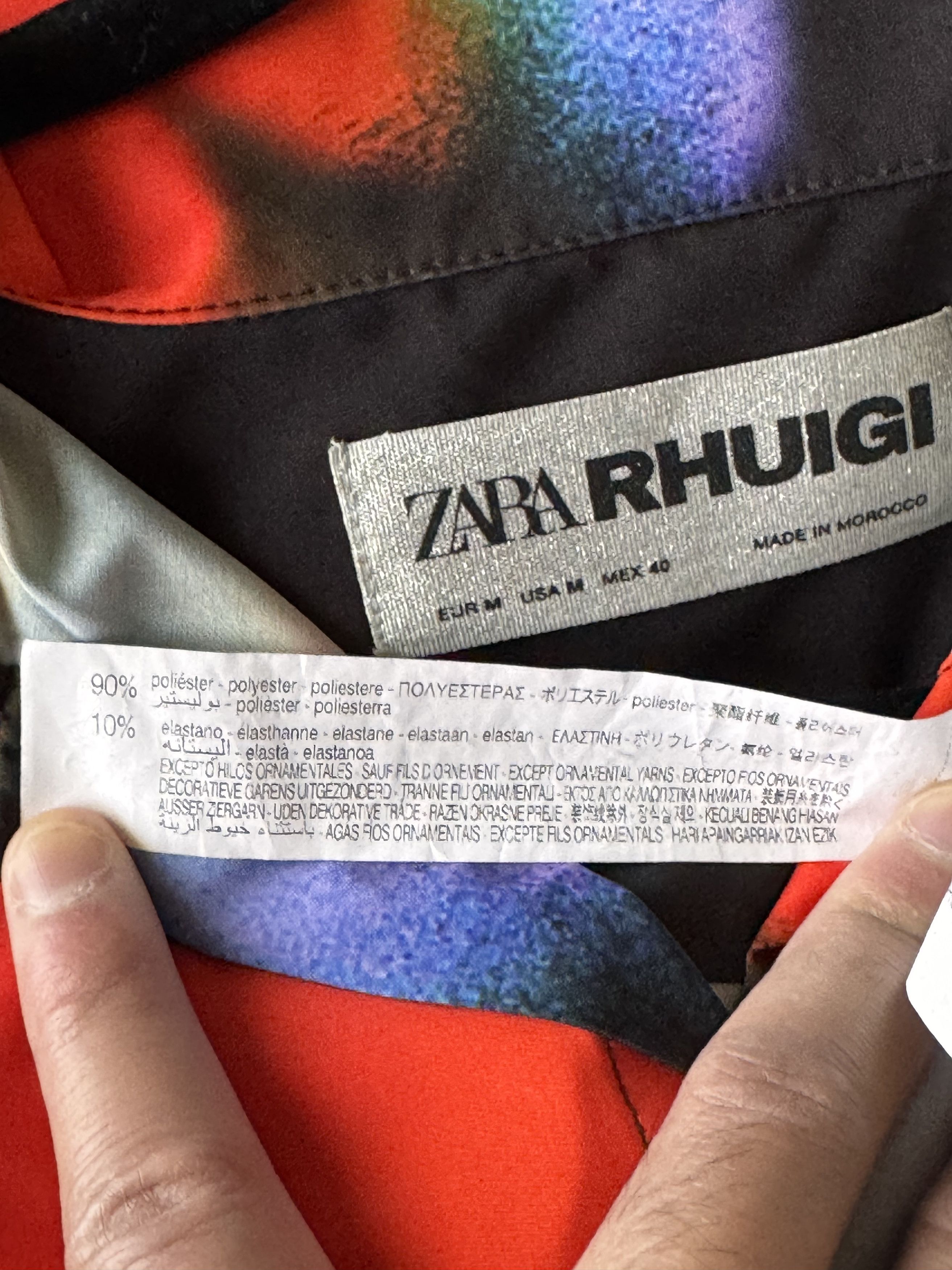 Rhude × Zara RHU - PRINTED BUTTON SHIRT Size US M / EU 48-50 / 2 - 5 Thumbnail