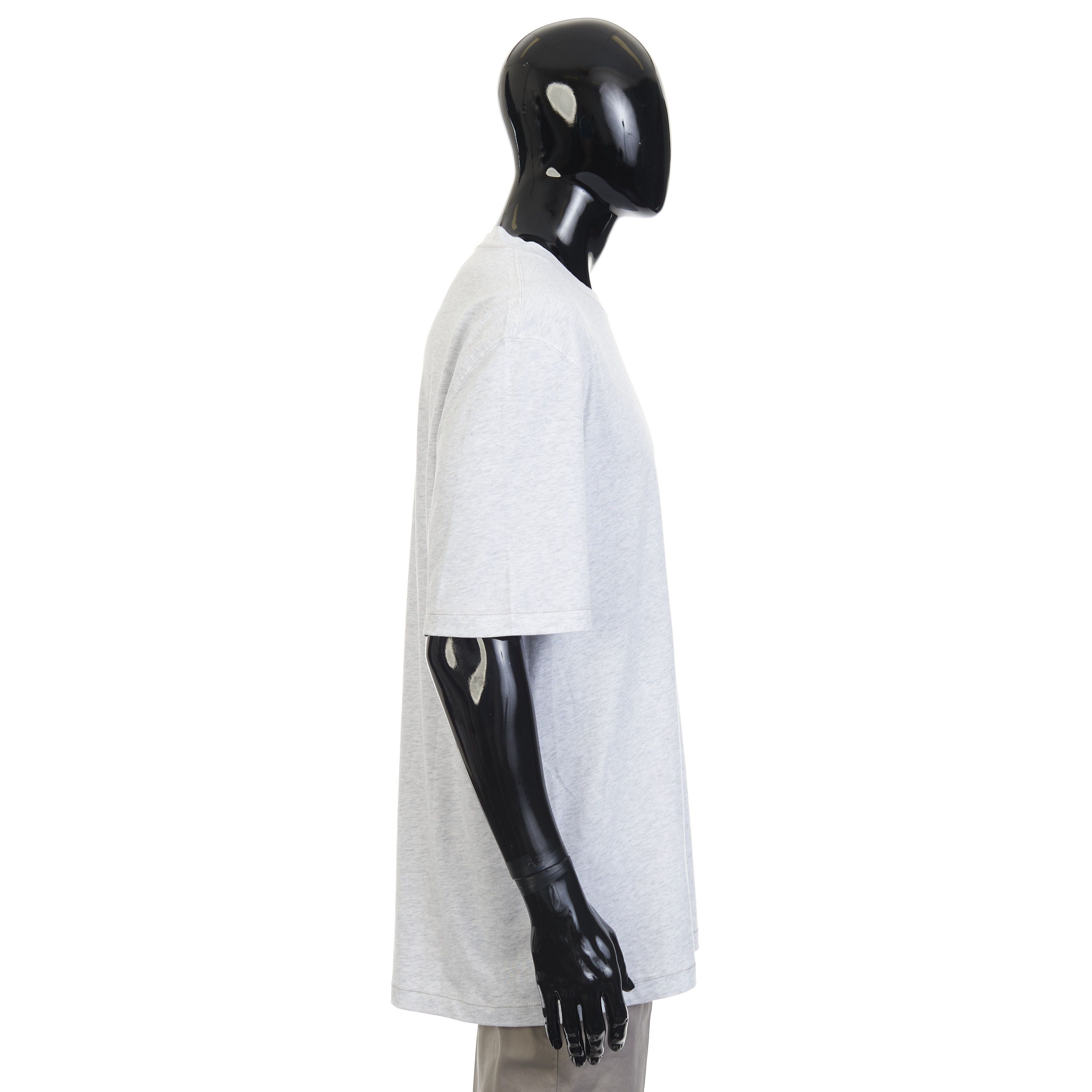 Brunello Cucinelli Gray Cotton Jersey Crew Neck Tshirt With Logo Size 3XL Size US XXL / EU 58 / 5 - 7 Thumbnail