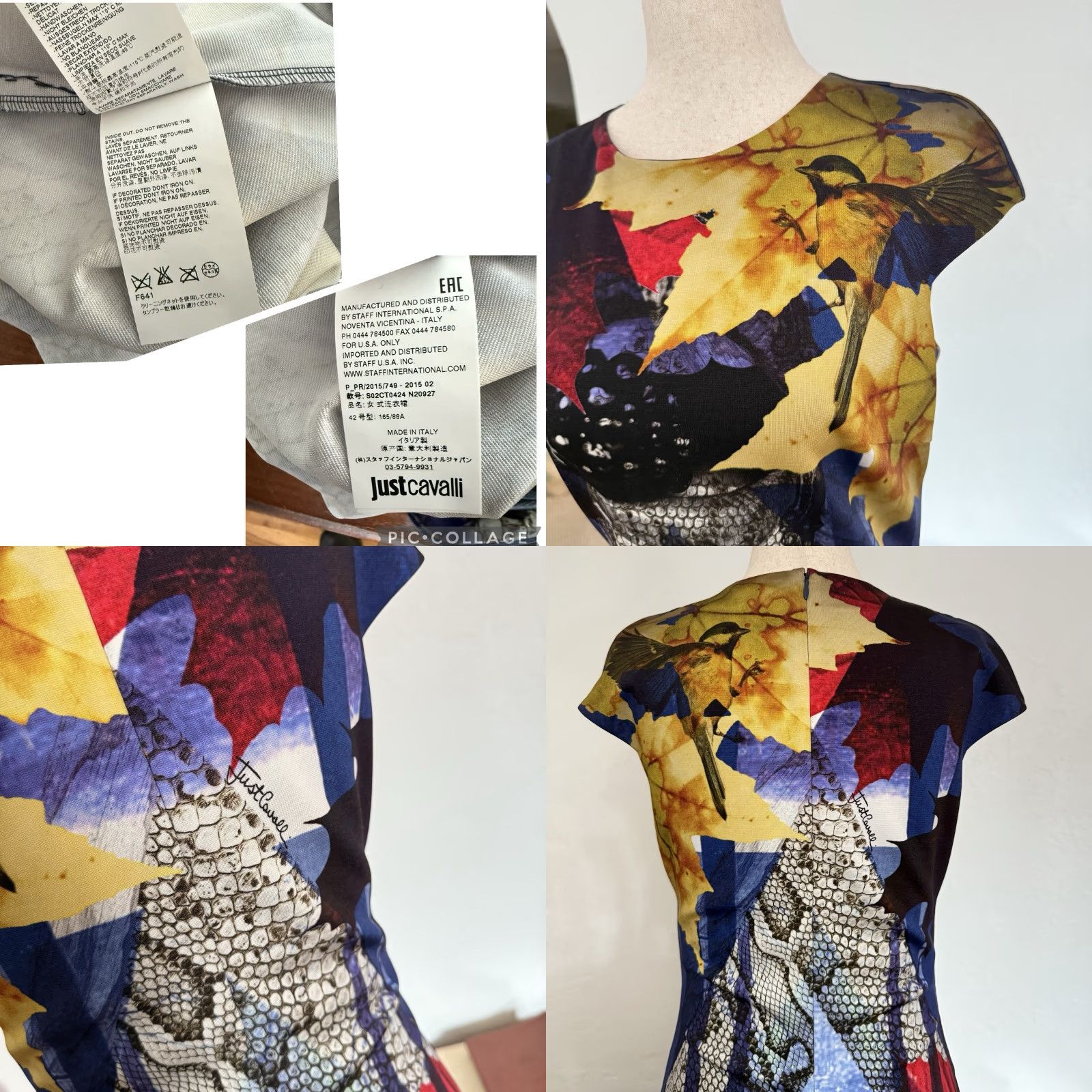 Just Cavalli Just Cavalli by Roberto Cavalli Printed Shift Dress Size 42 / US 6 Cap Sleeve Size M / US 6-8 / IT 42-44 - 8 Thumbnail