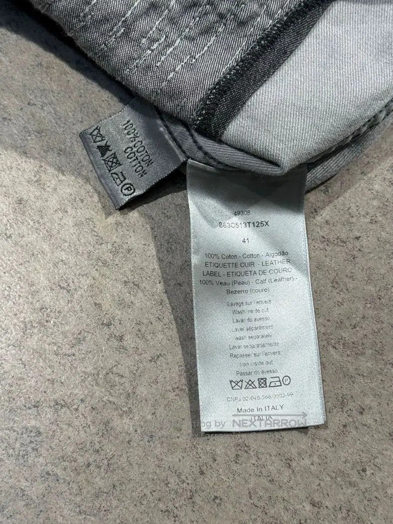 Dior Dior Distressed Gray Denim Shirt Jacket. Size US XL / EU 56 / 4 - 8 Thumbnail