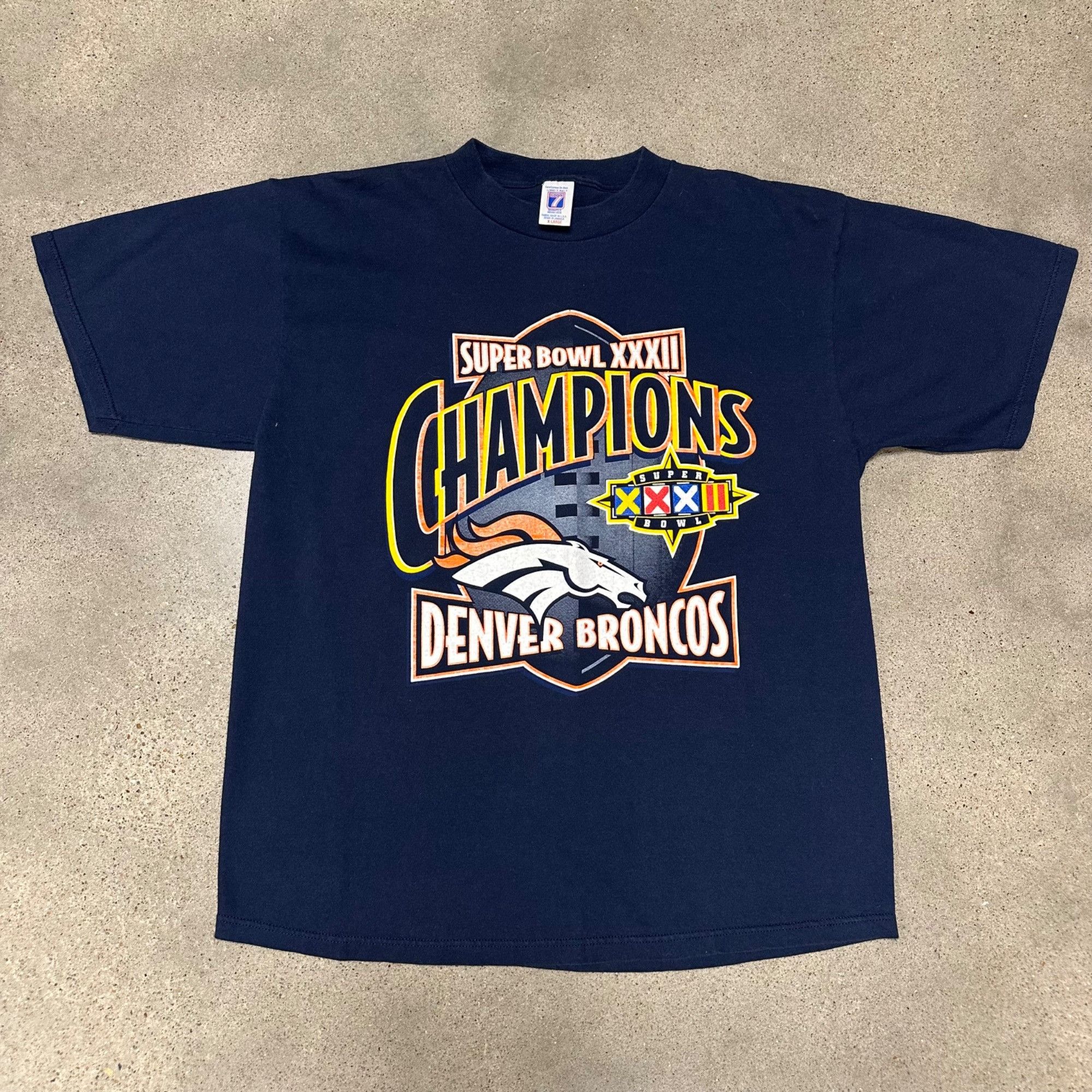 NFL × Vintage Vintage Logo 7 1998 Denver Broncos Super Bowl Champs Shirt Size US XL / EU 56 / 4 - 1 Thumbnail