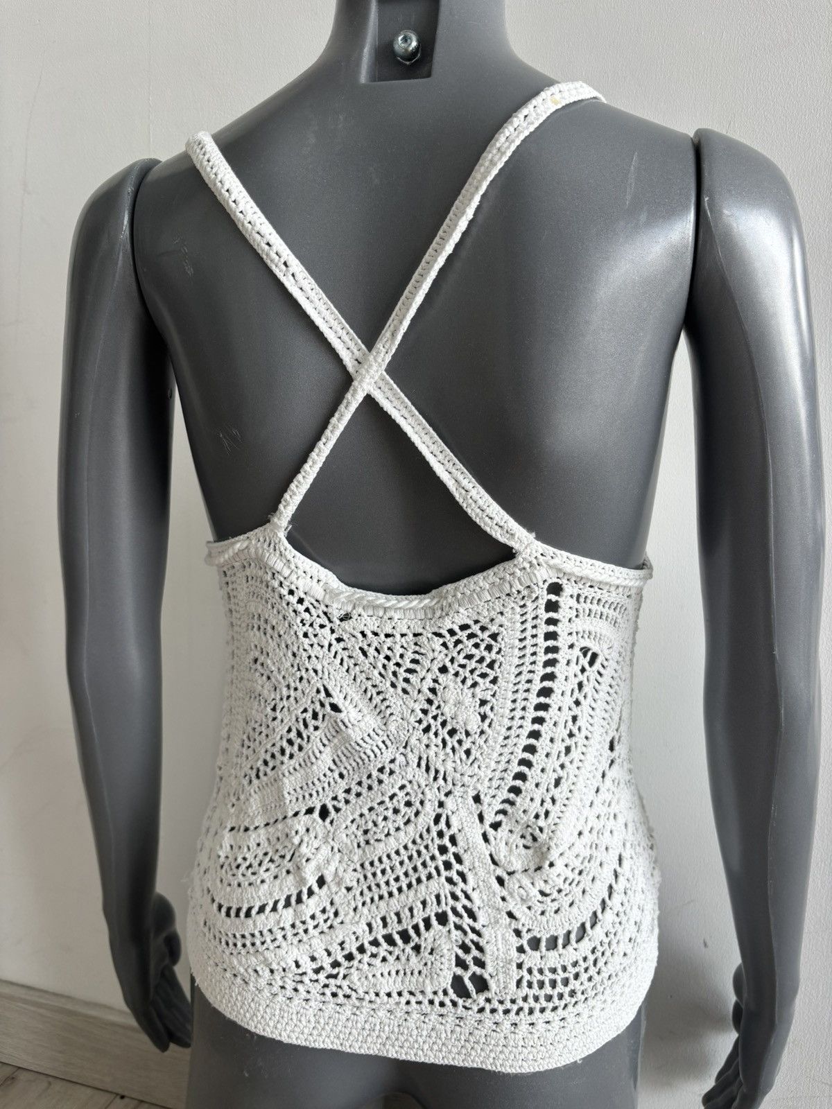 Ralph Lauren Rare Ralph Lauren Hand-Crocheted S-Top – Vintage Boho Luxury Size S / US 4 / IT 40 - 2 Thumbnail