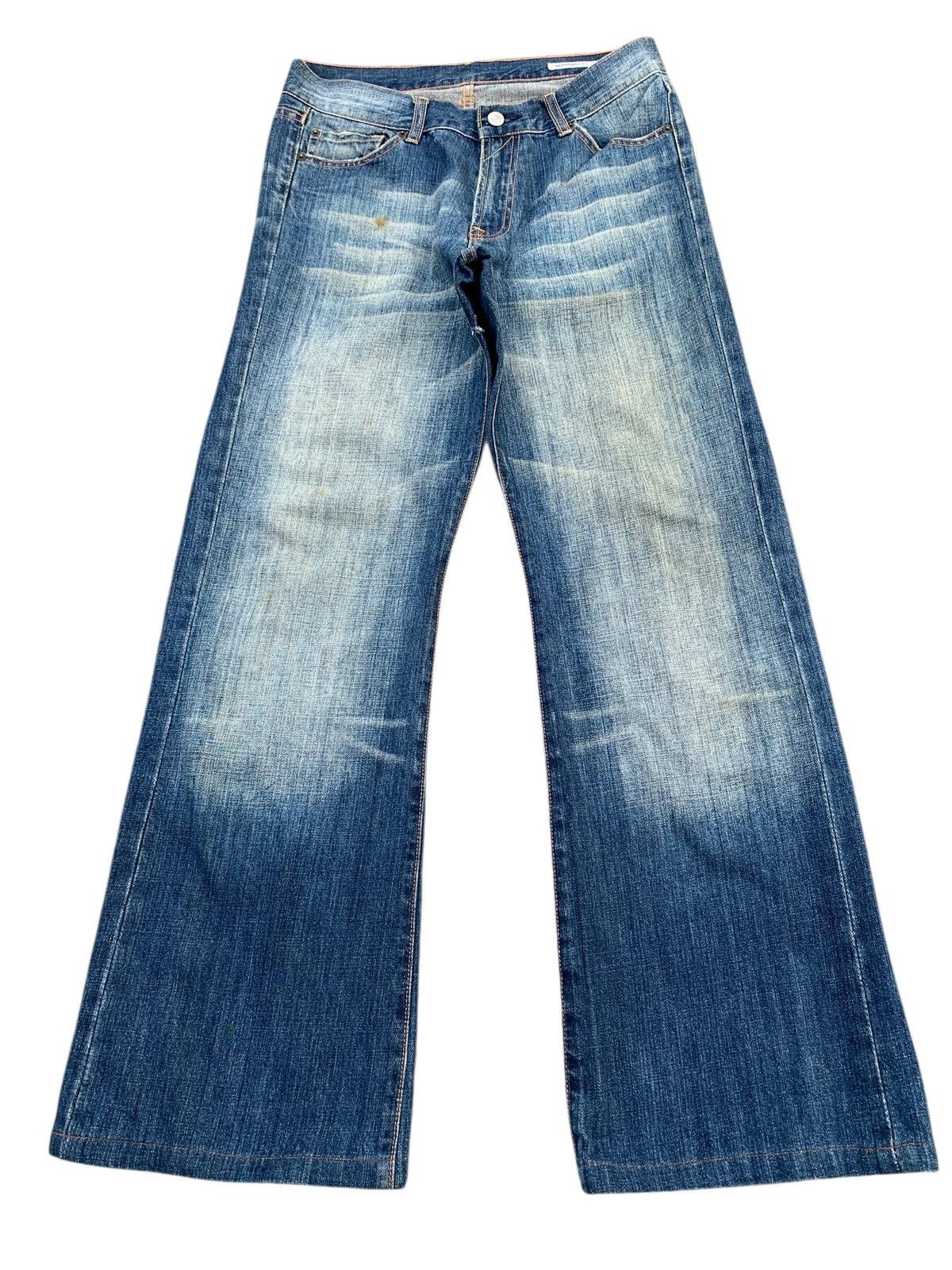 semanticdesign FLARE SEMANTIC DESIGN RUSTY JAPANESE DISTRESSED DENIM Size US 31 - 3 Thumbnail