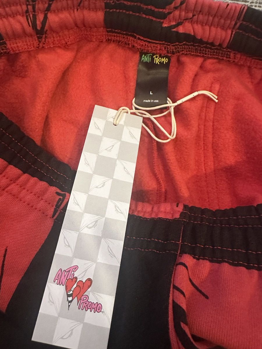 Matty Boy Matty Boy Black & Red 99 Eyes Anti Promo Sweatpants Size US 34 / EU 50 - 7 Thumbnail
