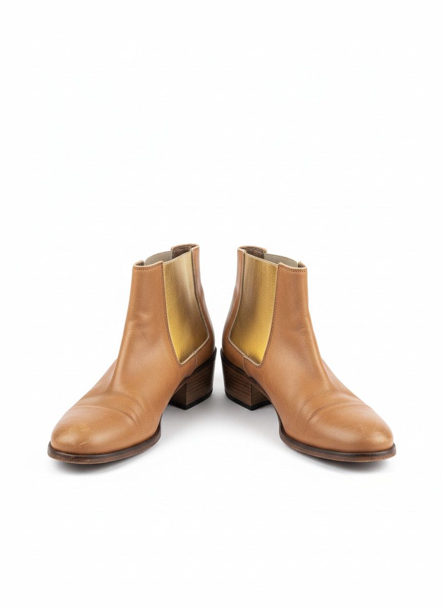 Other Beau Coops Tan Leather Chelsea Boots Size 36 Vero Cuoio Made in Italy Size US 5 / EU 37 - 1 Thumbnail