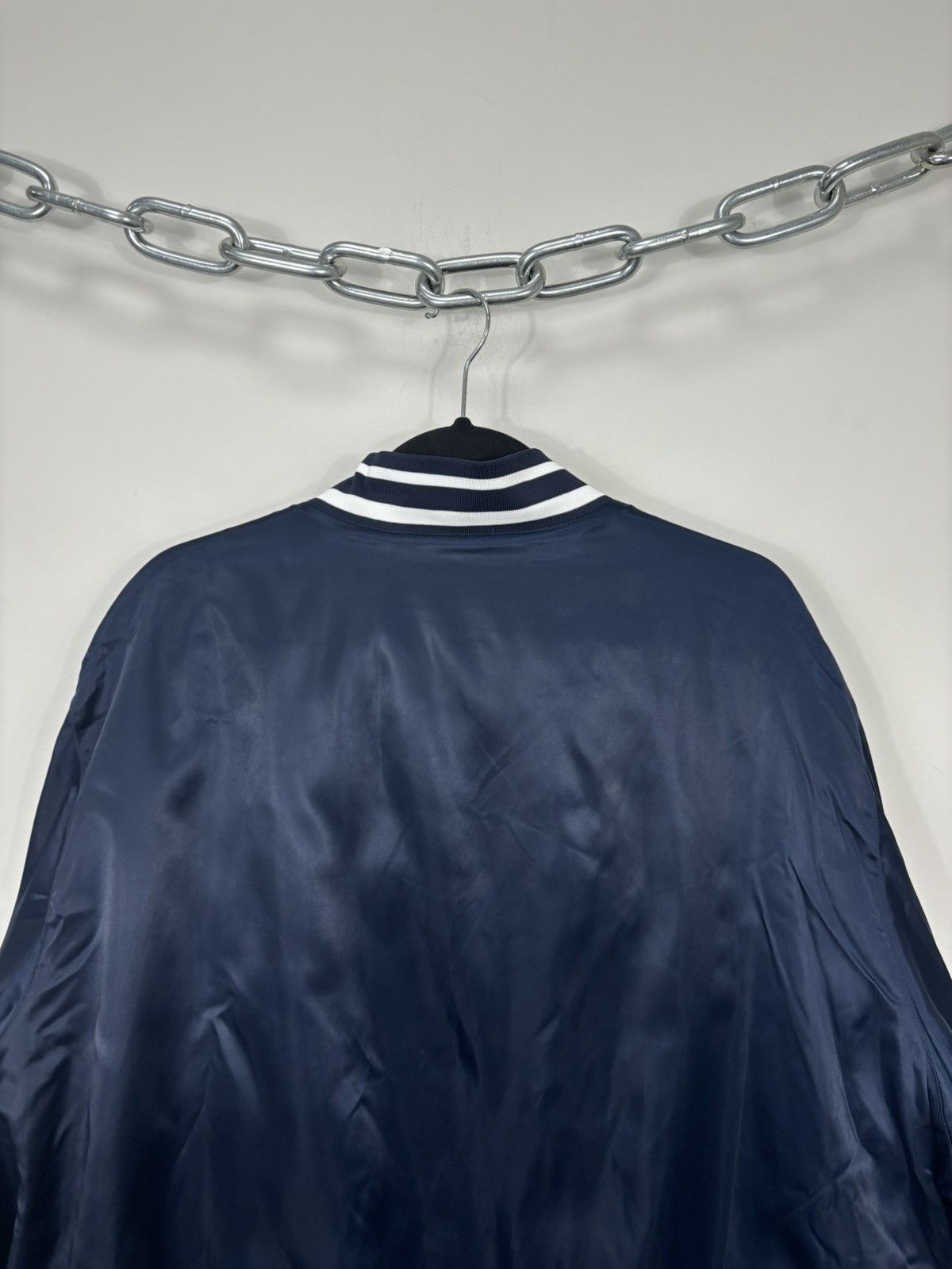 Nike Vintage Nike NSW Rare Hype Satin Varsity Bomber Jacket Size US XXL / EU 58 / 5 - 16 Thumbnail