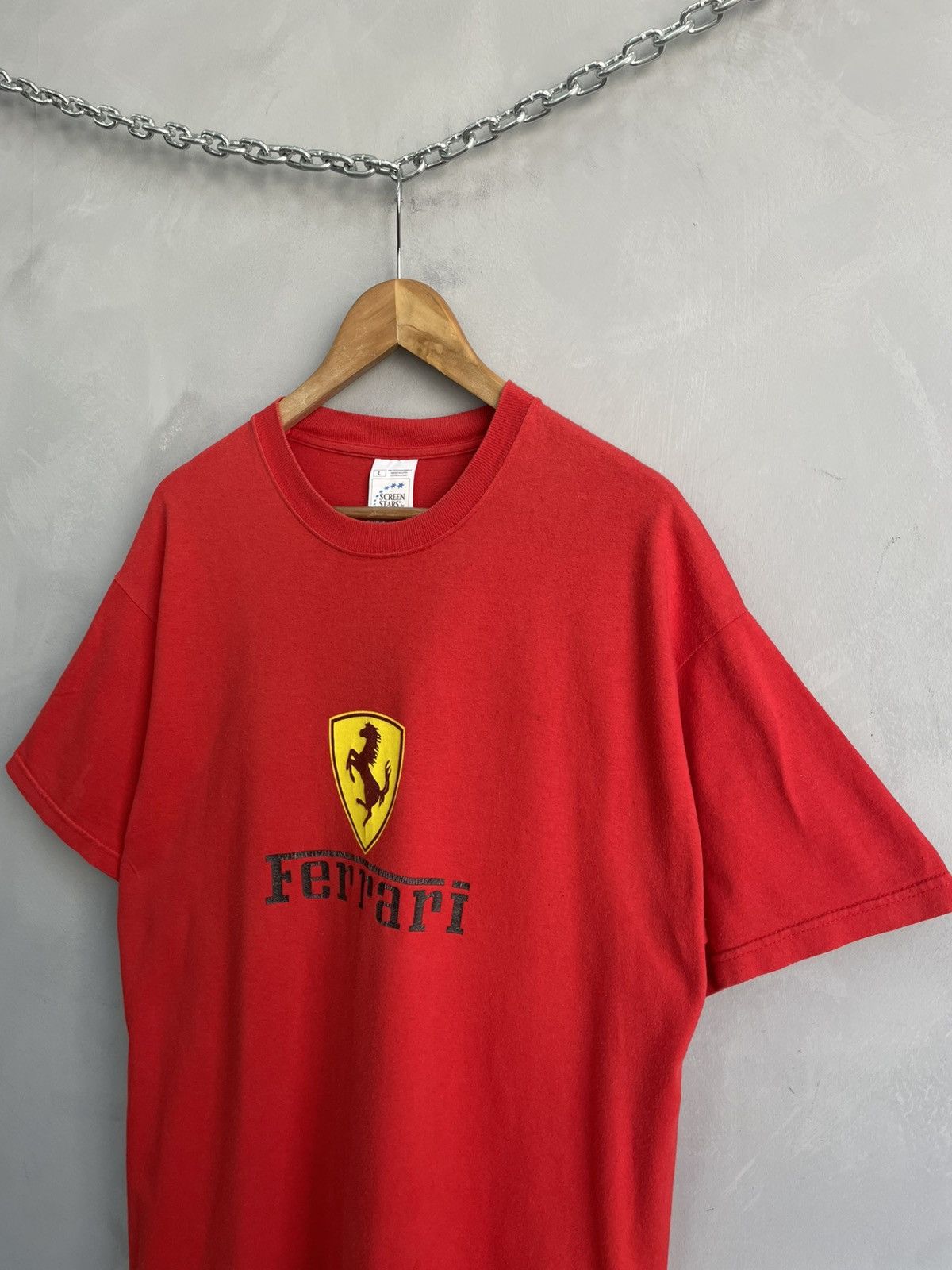 Ferrari Ferarri Logo T-shirt Red Oversize shirt Racing Style Size US L / EU 52-54 / 3 - 3 Thumbnail