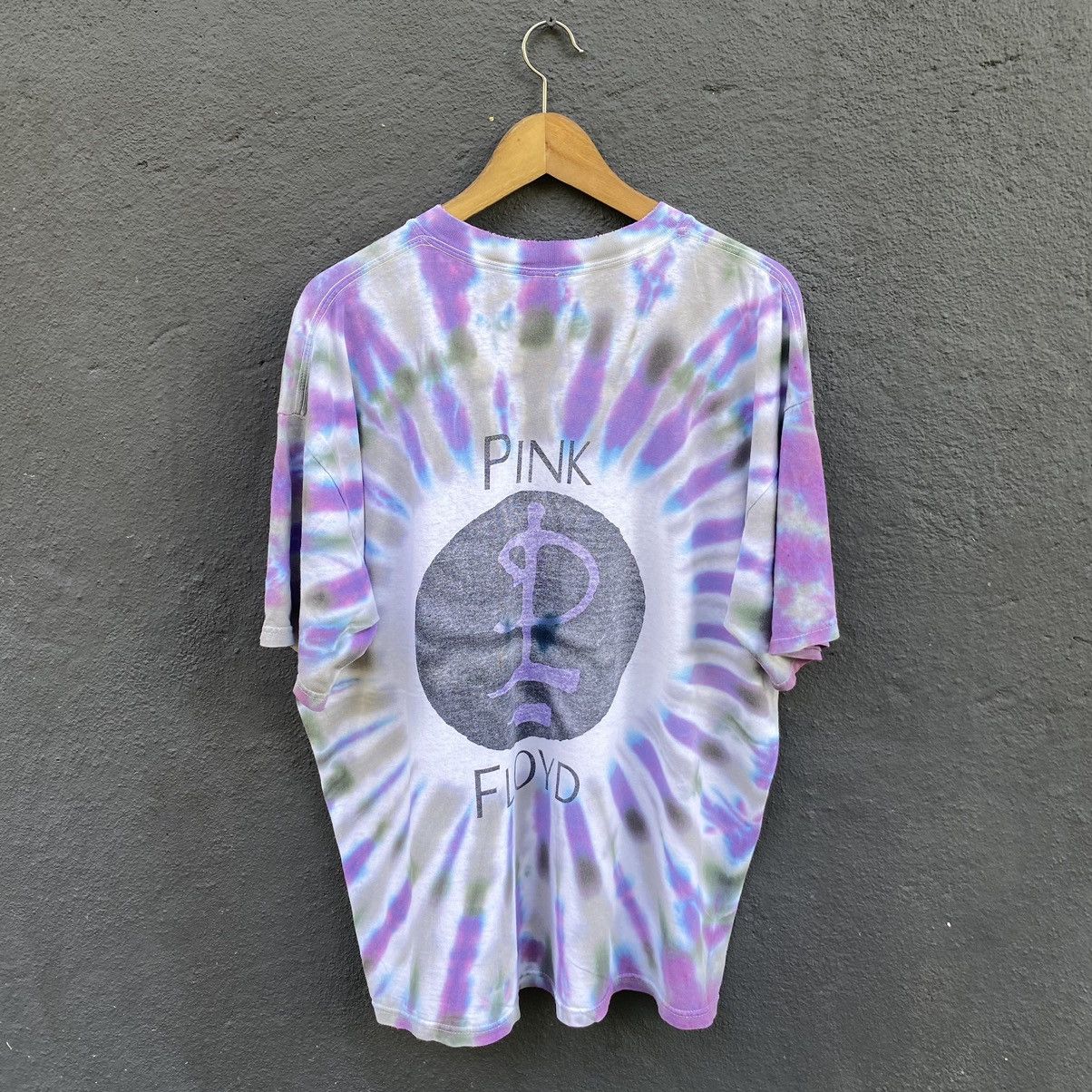 Band Tees Thrashed Vintage Pink Floyd Band Bleach Tie Dye ERD GRUNGE T Size US XL / EU 56 / 4 - 2 Thumbnail