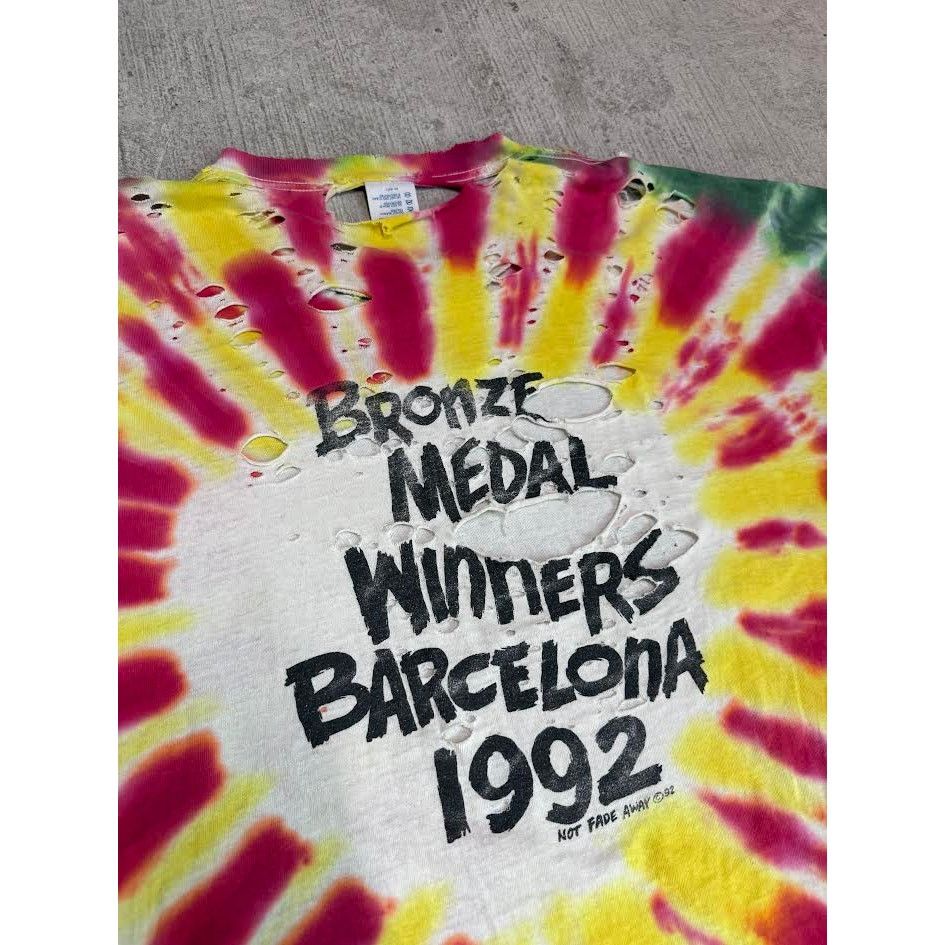 Delta Vintage Lithuania Tie-Dye Tee 1992 “Skullman” XL Distressed Size US XL / EU 56 / 4 - 4 Thumbnail