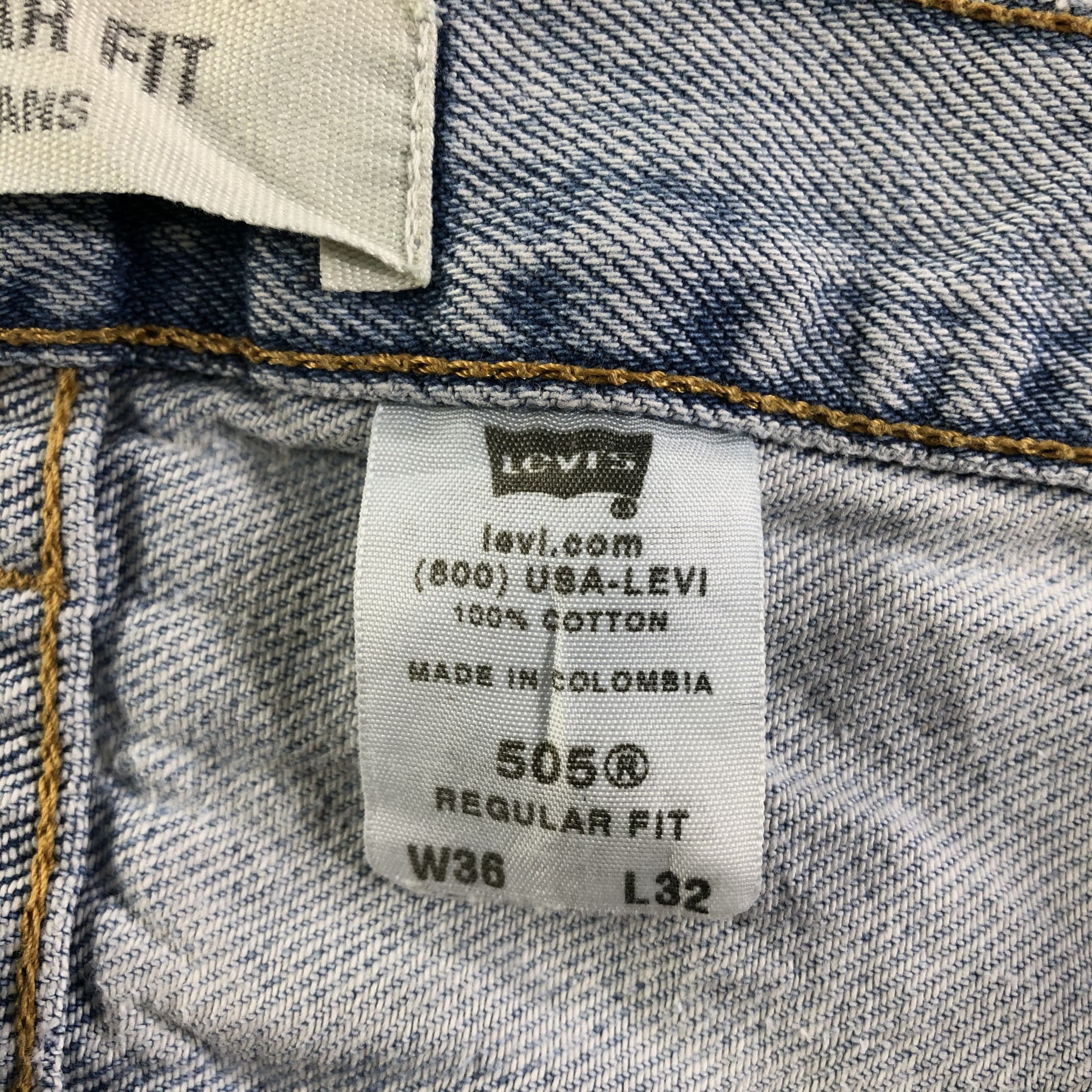 Levi's Vintage Light Wash Levis 505 Jeans-J3338 Size US 36 / EU 52 - 16 Thumbnail