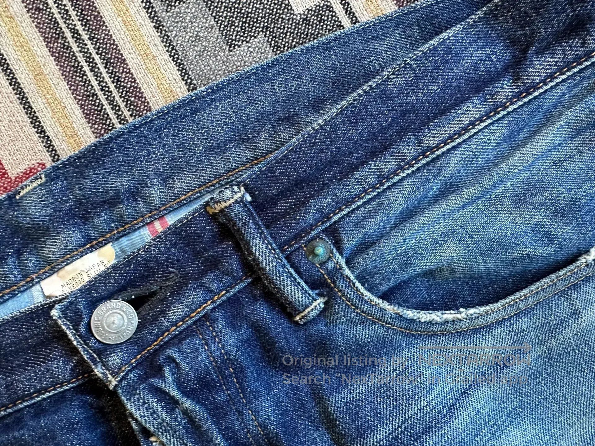 Japanese Brand fabric brand selvage denim pants. Size US 33 - 6 Thumbnail