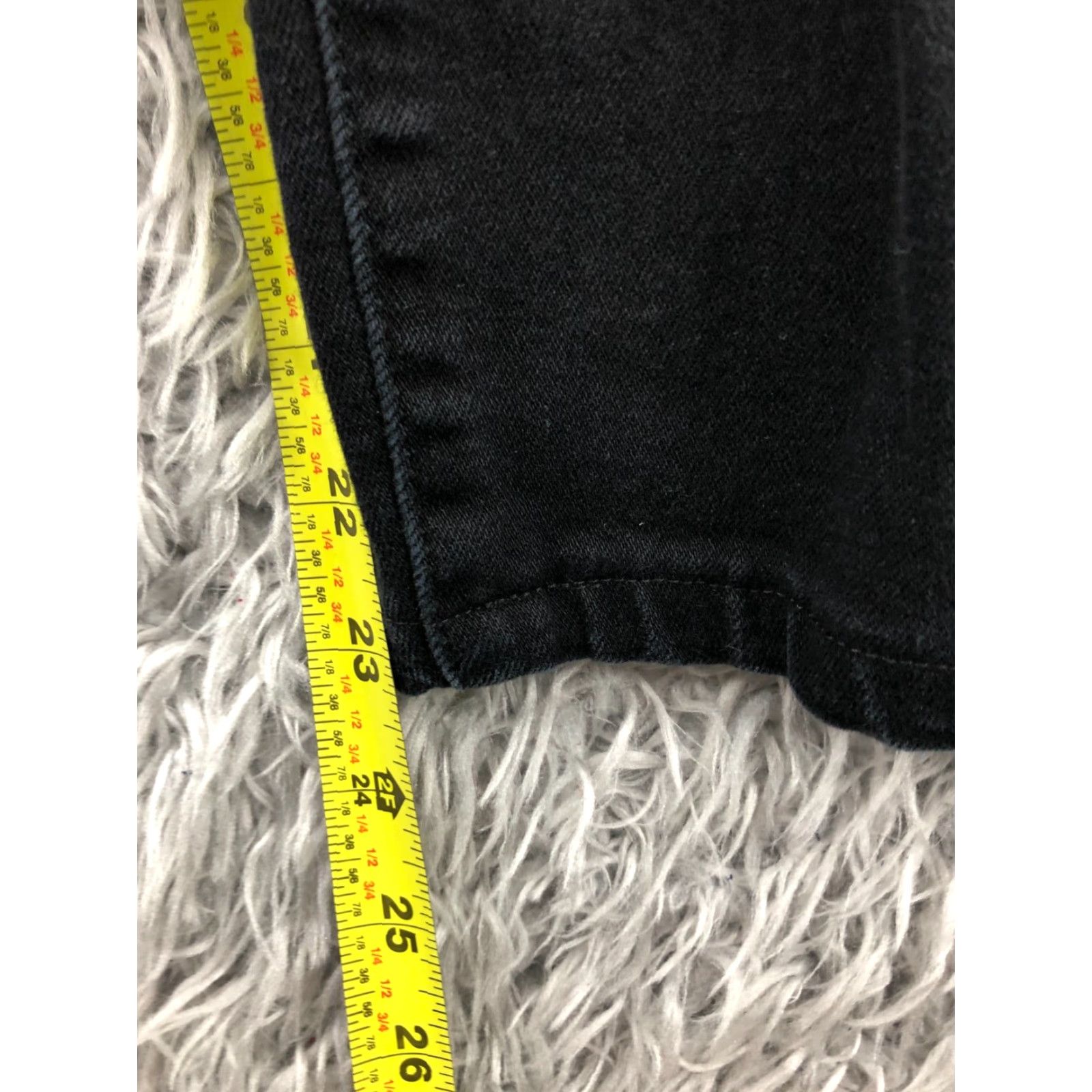 Anthropologie Pilcro and The Letterpress Jeans Size 27 Womens Black Dark Wash High Rise Skinny Denim 5-Pocket Size 27" / US 4 / IT 40 - 3 Thumbnail