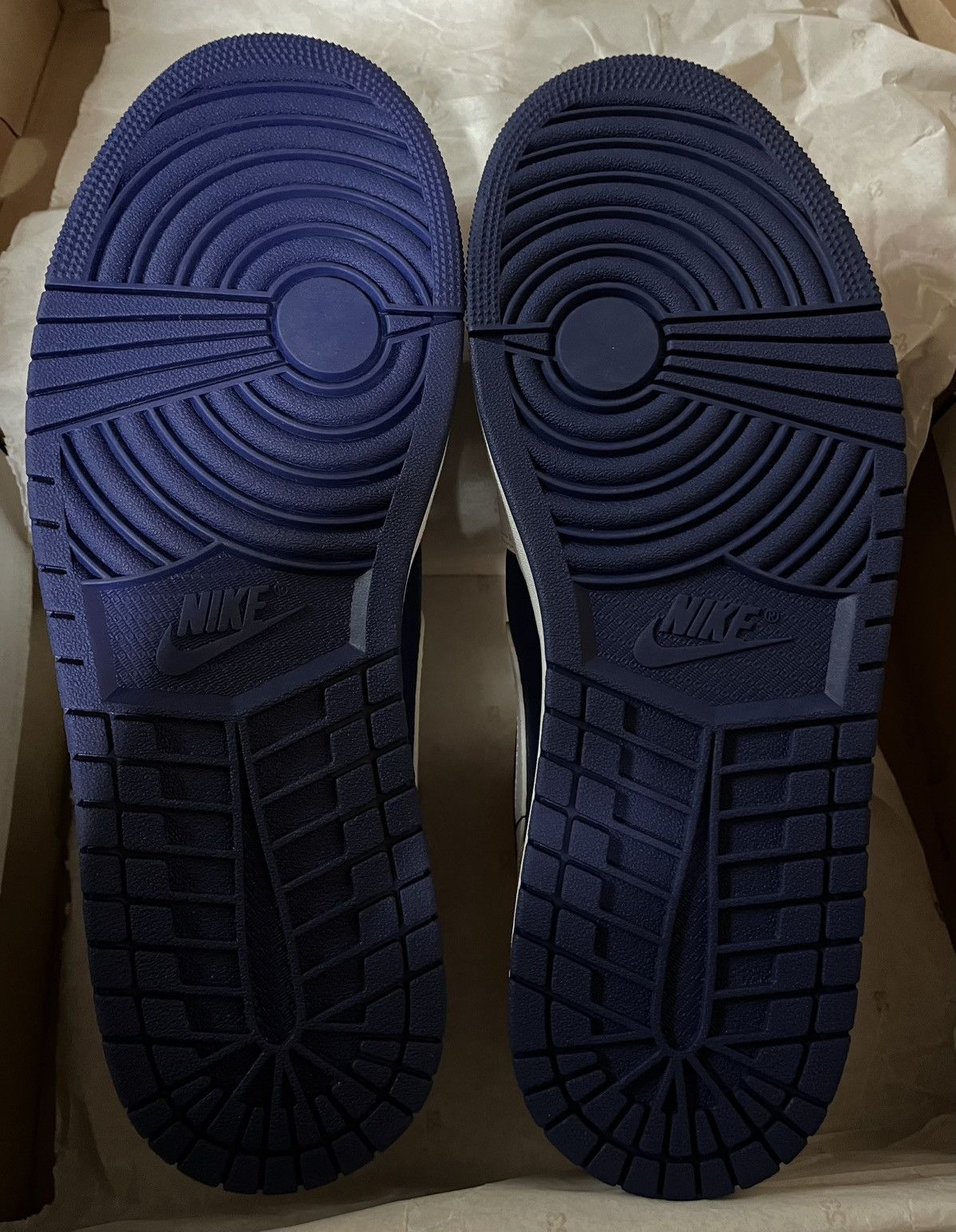 Nike New product, Nike Jordan 1 Mid Deep Royal Blue Laser Orange Size US 12 / EU 45 - 6 Thumbnail