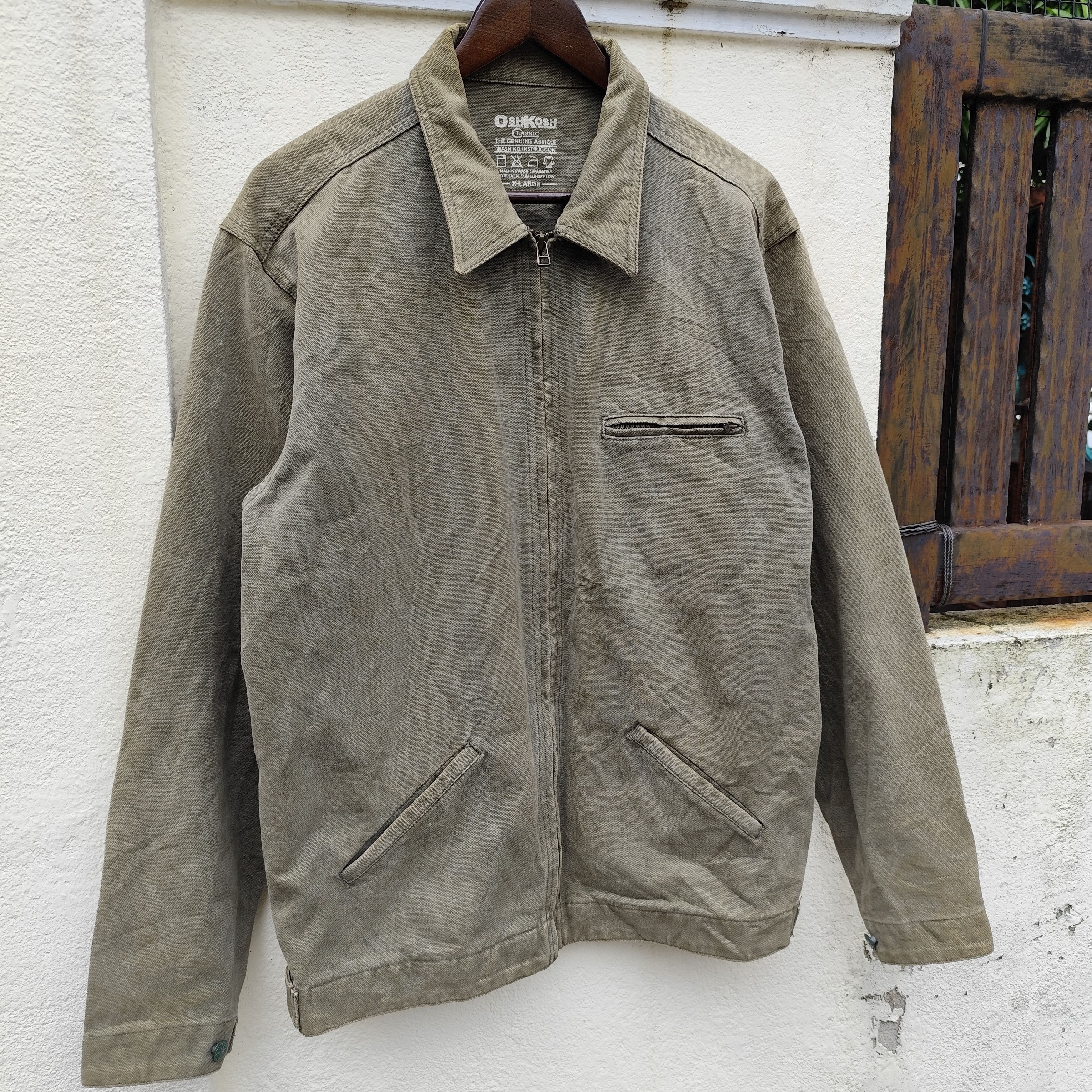Oshkosh × Vintage VINTAGE OSHKOSH CLASIC CHORE TATTERED JACKET Size US XL / EU 56 / 4 - 2 Thumbnail