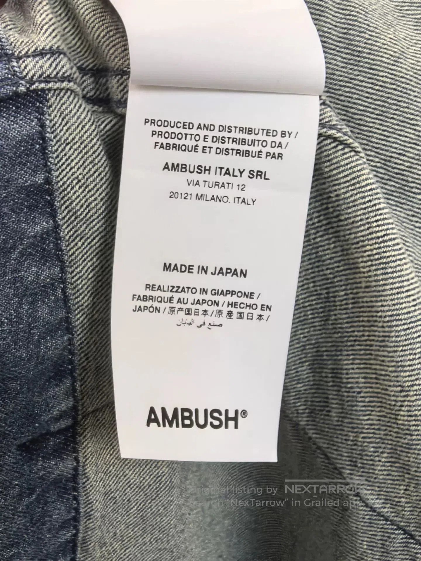 Ambush Design AMBUSH Gradient Cargo Denim Jacket. Size US S / EU 44-46 / 1 - 6 Thumbnail