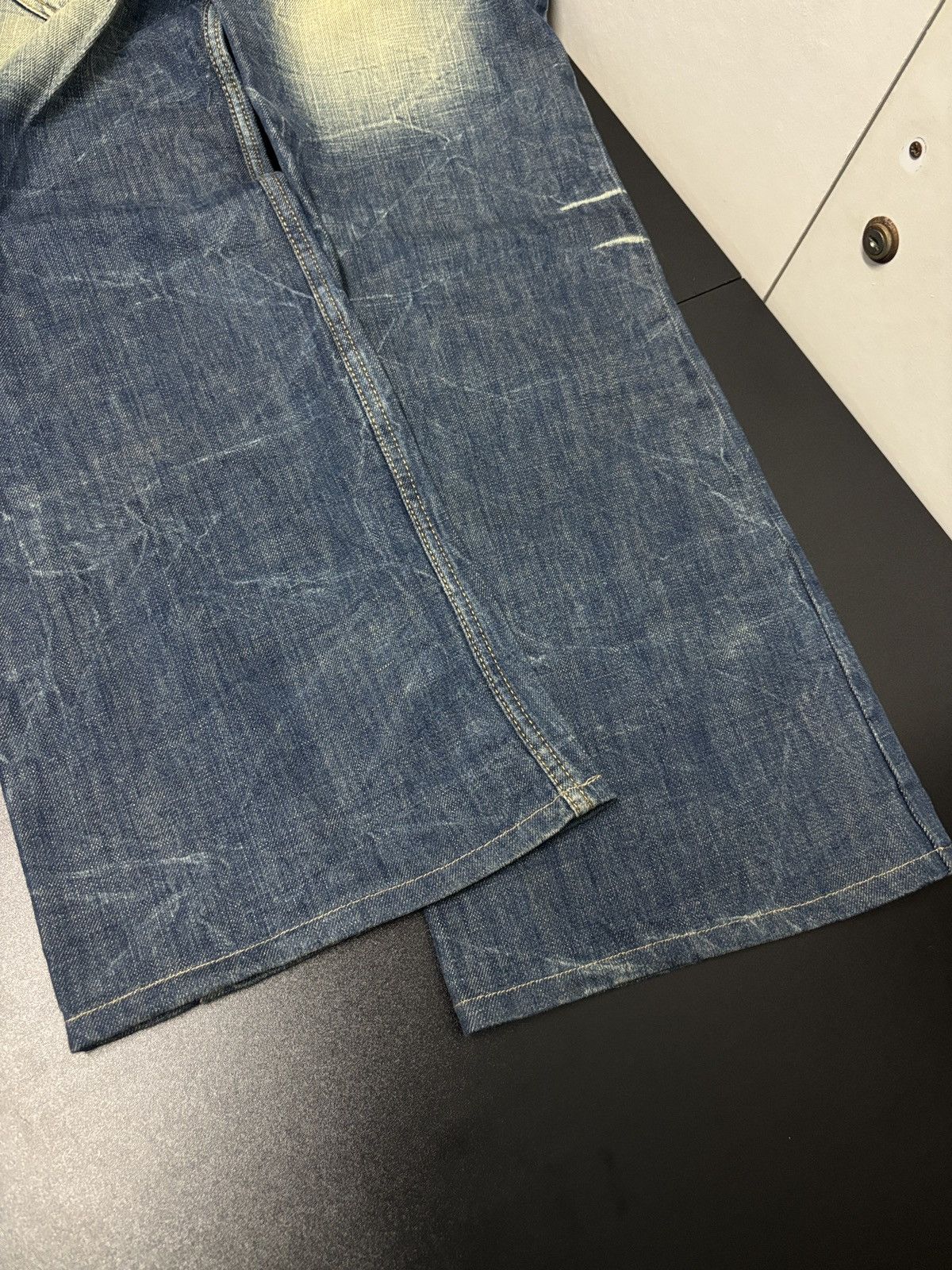 Japanese Brand Riobera Jeans Wide Flare Denim Jeans Size 31" - 10 Thumbnail