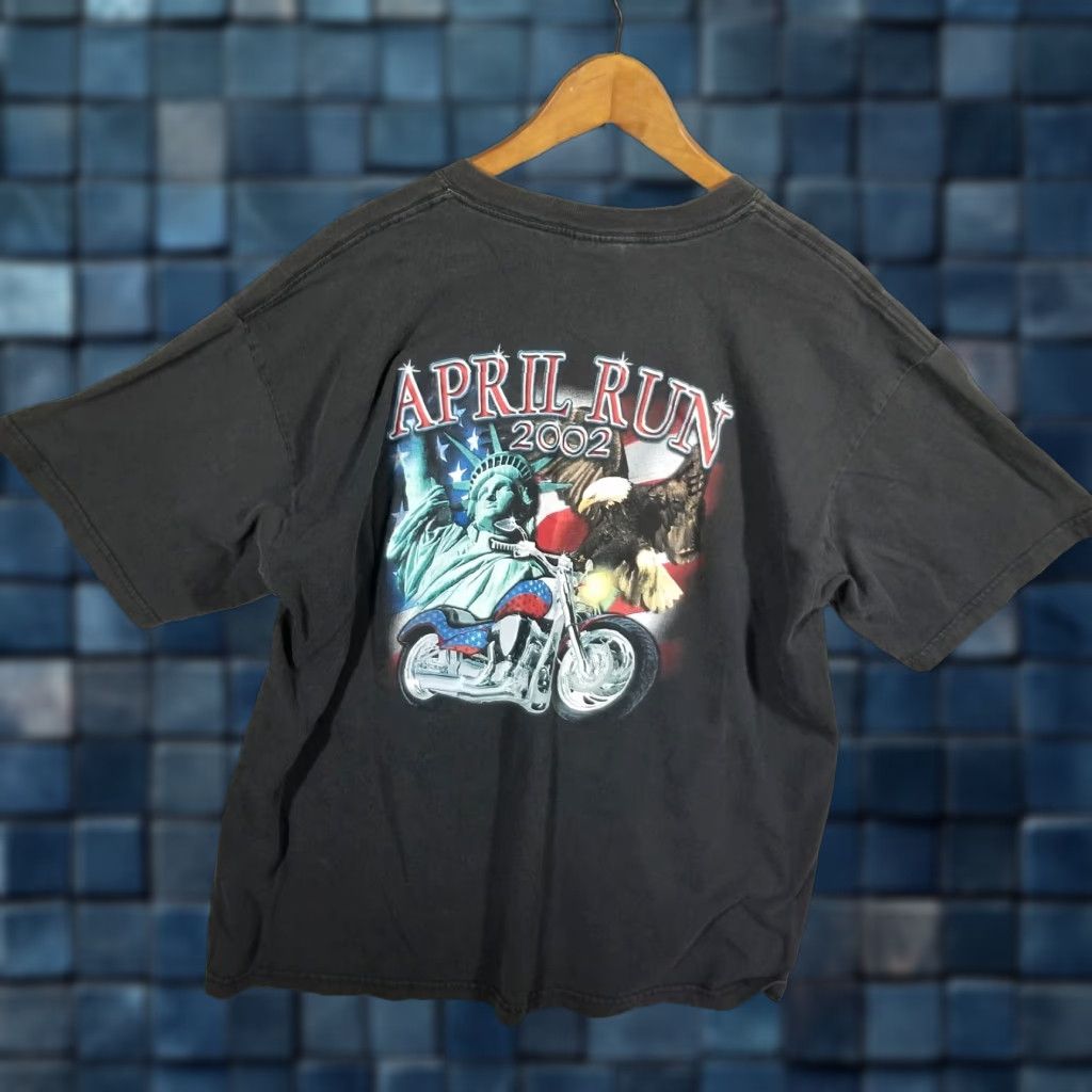 Vintage VINTAGE Harley Davidson Motorcycle Shirt XL Black Graphic Tee 2002 Mens Size US XL / EU 56 / 4 - 1 Thumbnail