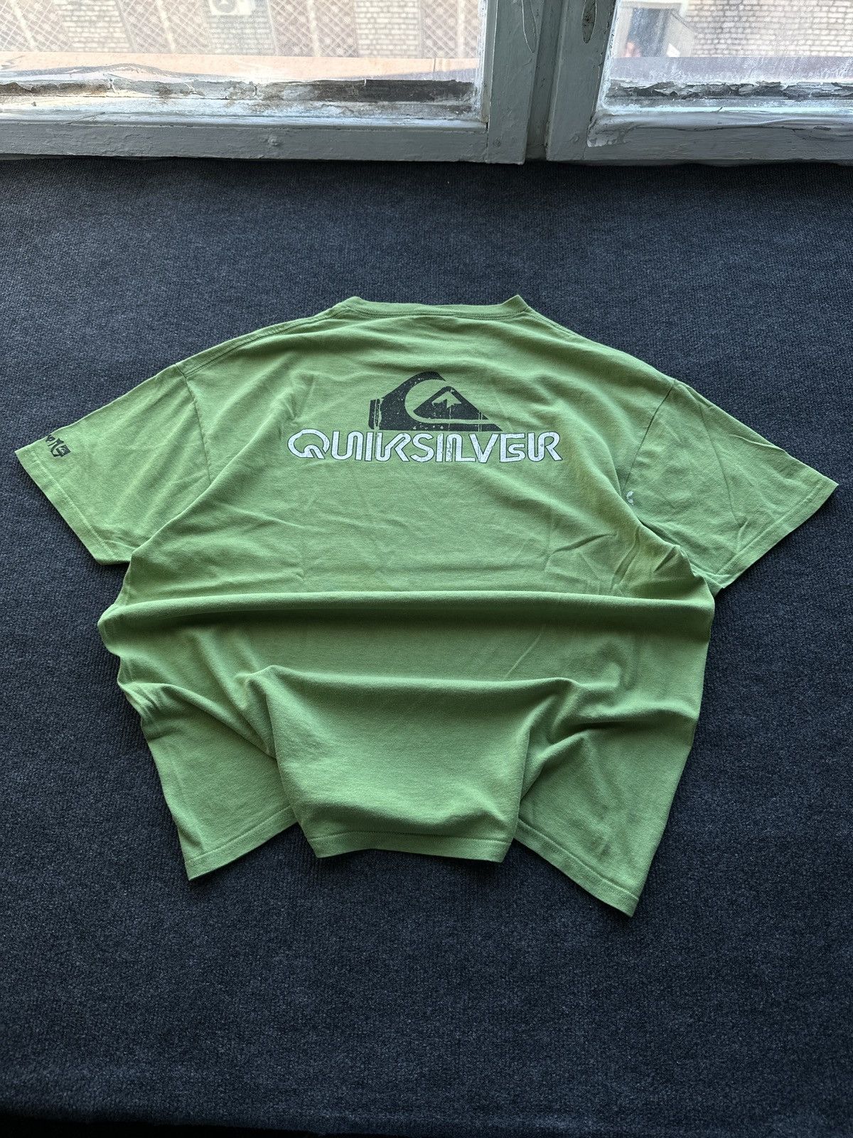 Quiksilver 🚨Vintage Big Logo QUIKSILVER BOXY LOGO T SHIRT SLEEVE Y2K Size US XL / EU 56 / 4 - 1 Thumbnail
