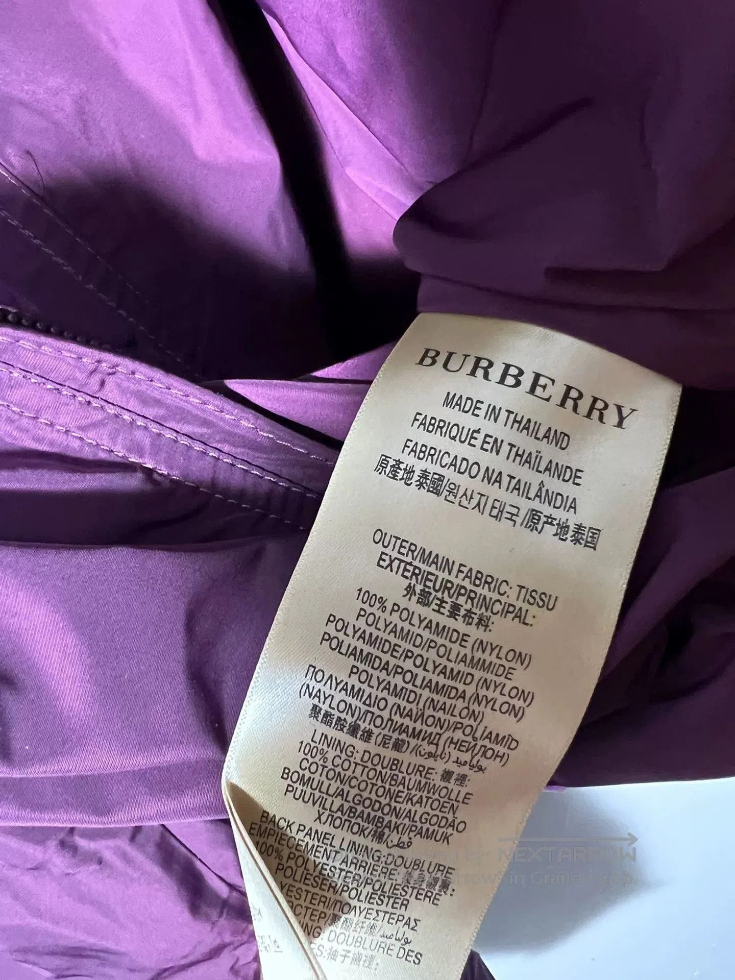 Burberry Burberry Men's Purple Jacket. Size US M / EU 48-50 / 2 - 8 Thumbnail
