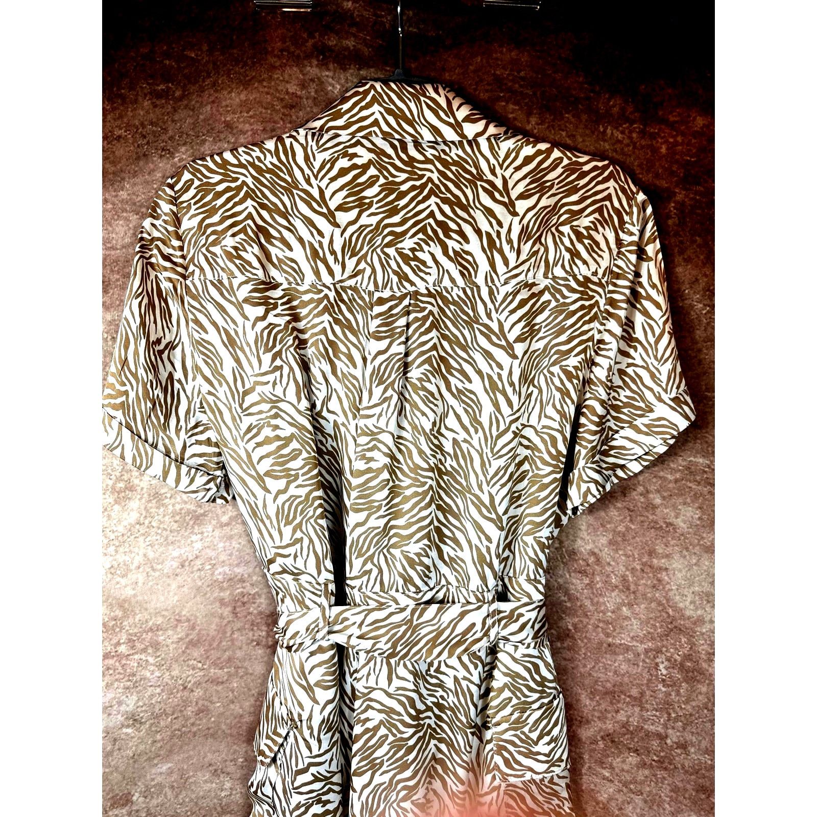 Other Lita by Ciara Animal Print Romper - Neutral Tiger - size M Size 30" / US 8 / IT 44 - 11 Thumbnail