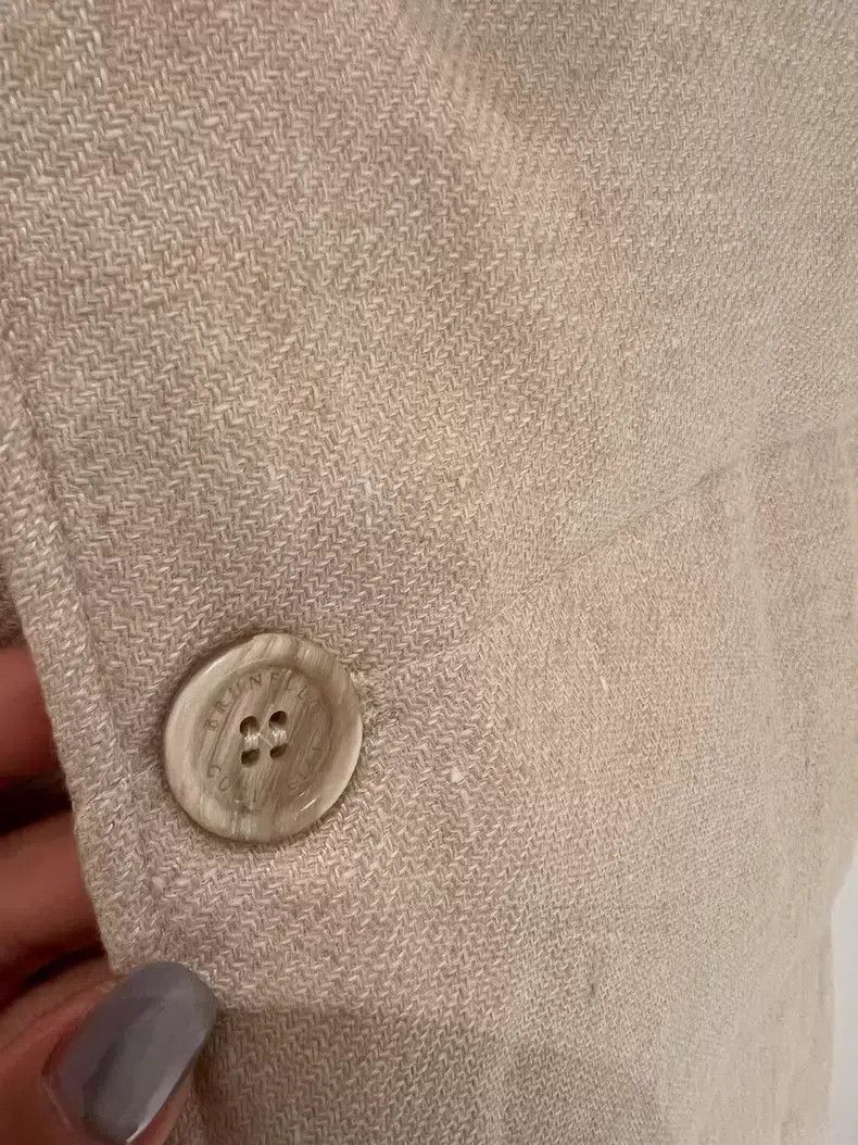Brunello Cucinelli Brunello Cucinelli Men's Stand Collar Single Breasted Quil Size US S / EU 44-46 / 1 - 4 Thumbnail