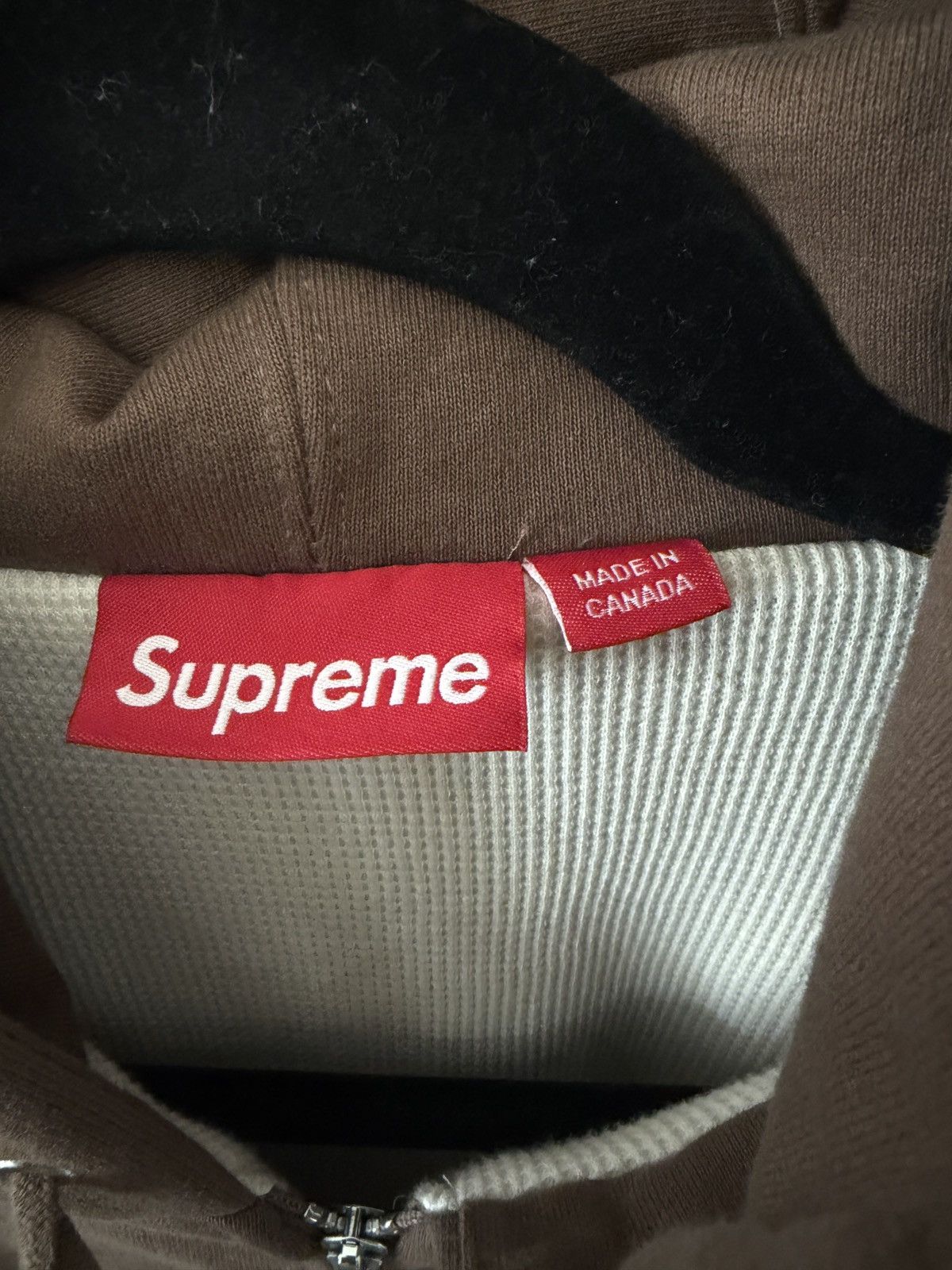 Supreme Supreme Arc Thermal Lined Zip Up Hooded Sweatshirt XXL Brown Size US XXL / EU 58 / 5 - 3 Thumbnail