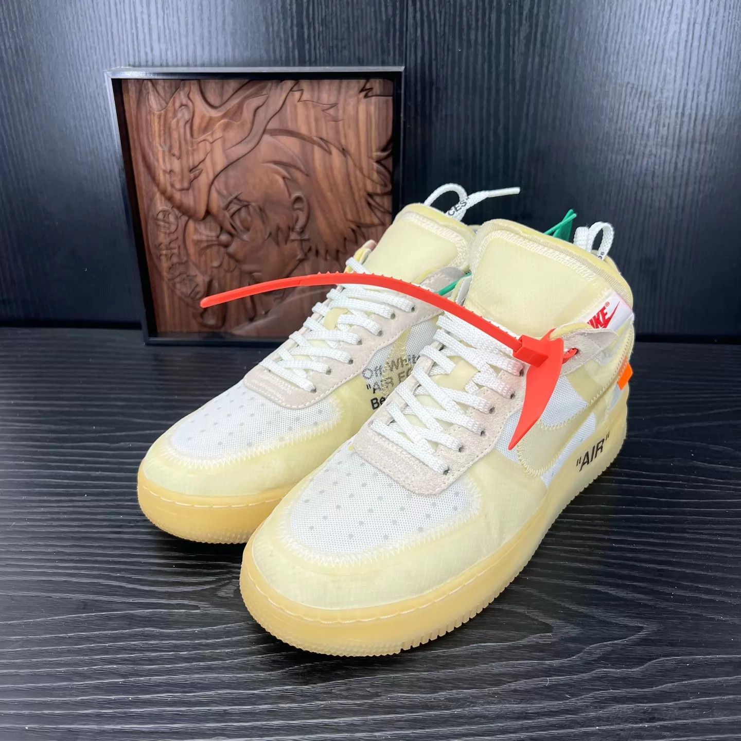 Off-White White High-Top Mesh Sneakers with Accents Size US 10 / EU 43 - 1 Thumbnail
