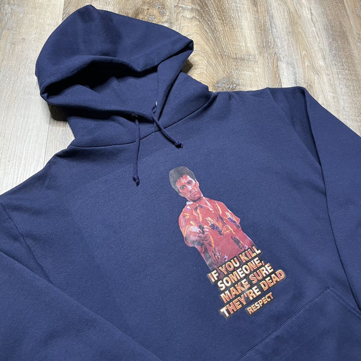 Vintage Vintage Scarface Tony Montana Hoodie Sweater Mens Large Y2K Size US M / EU 48-50 / 2 - 1 Thumbnail