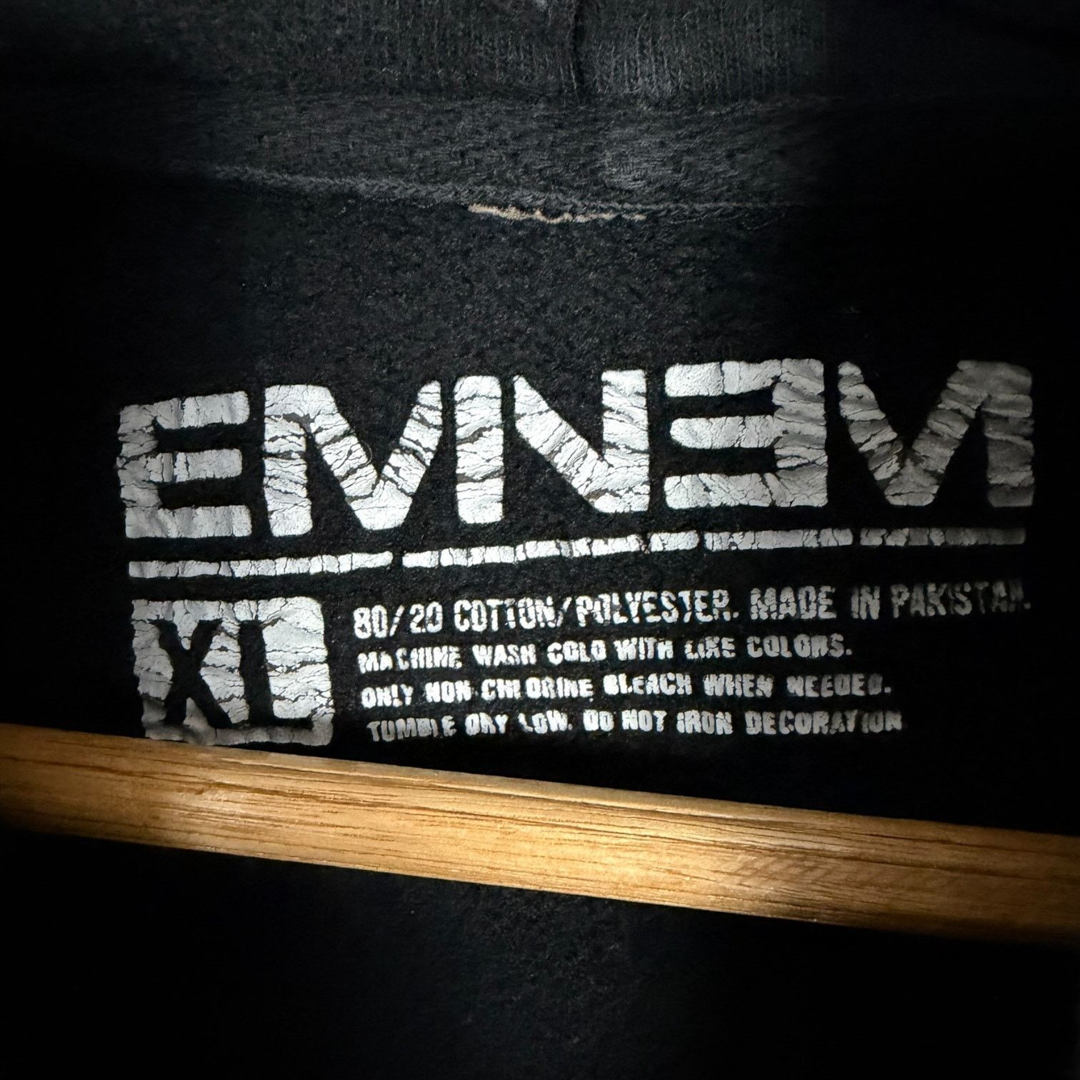 Eminem Shady Football Undefeated Black Hoodie Sweatshirt XL