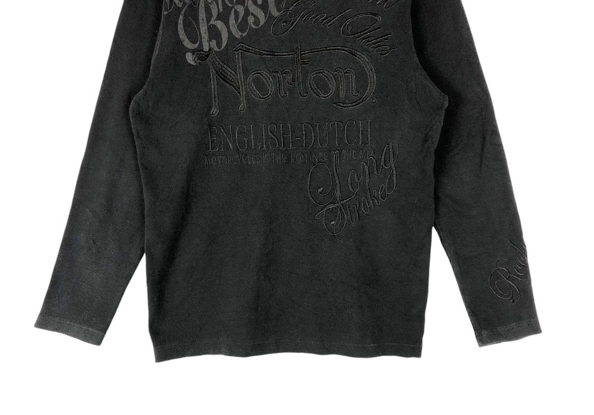 Japanese Brand × Norton Norton Motorcycles Embroidery Longsleeve T shirt Size US L / EU 52-54 / 3 - 4 Thumbnail