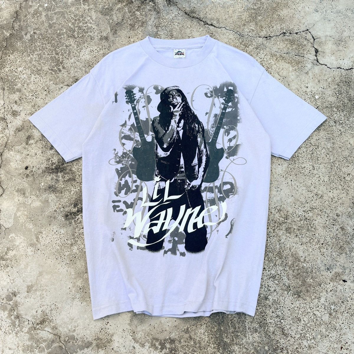 Rap Tees Vintage 00s Lil Wayne Raptees Nice Print Out Design Tee Size US L / EU 52-54 / 3 - 1 Thumbnail