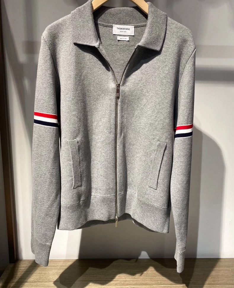 Thom Browne Thom browne Colorful double-bar zipper cardigan jacket 2503 Size US S / EU 44-46 / 1 - 3 Thumbnail