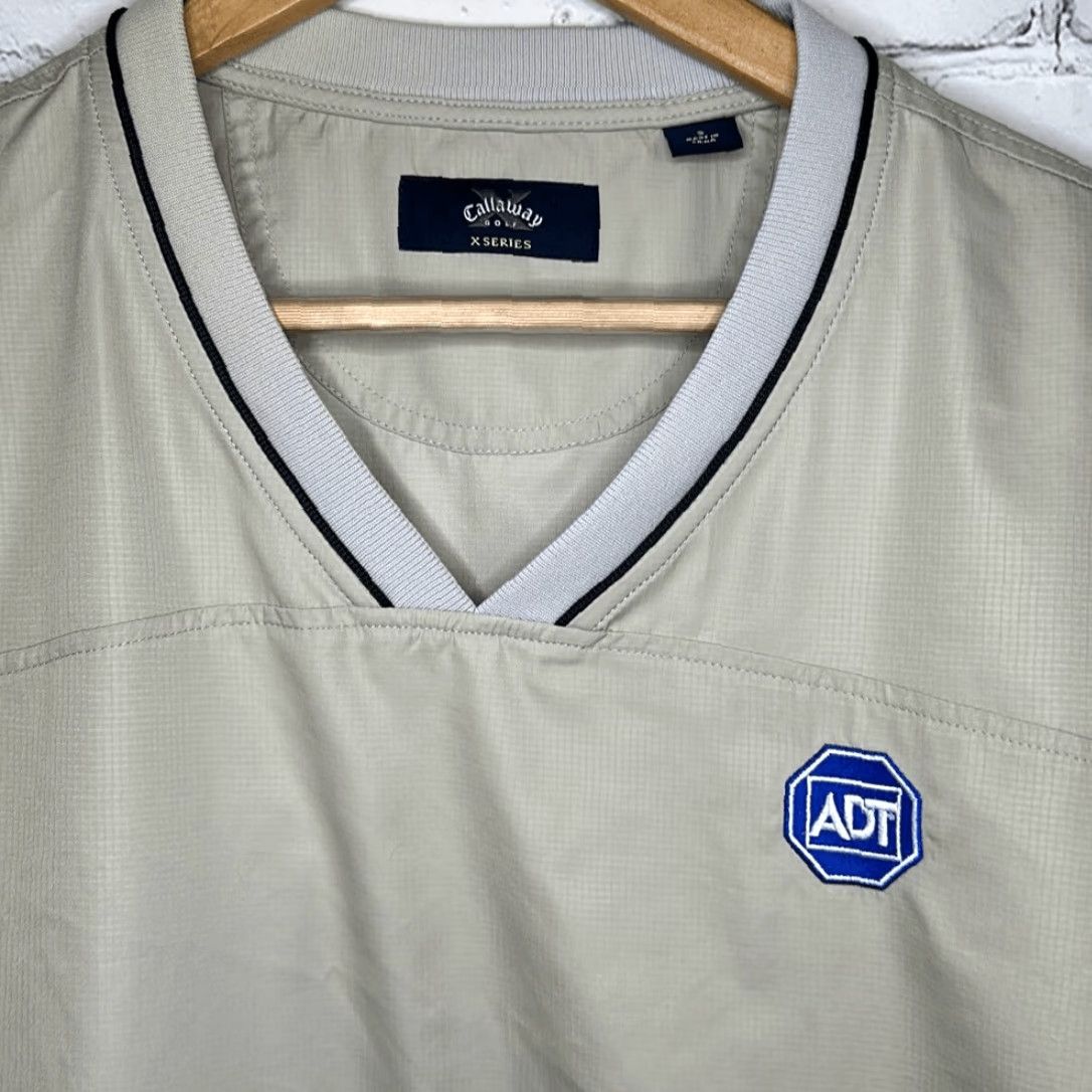 Callaway Callaway Mens Golf Long Sleeve Beige Pullover x Series Size S Cream Track Jacket Unisex Adults Pullover Working Windbreaker Activewear Size US S / EU 44-46 / 1 - 2 Thumbnail