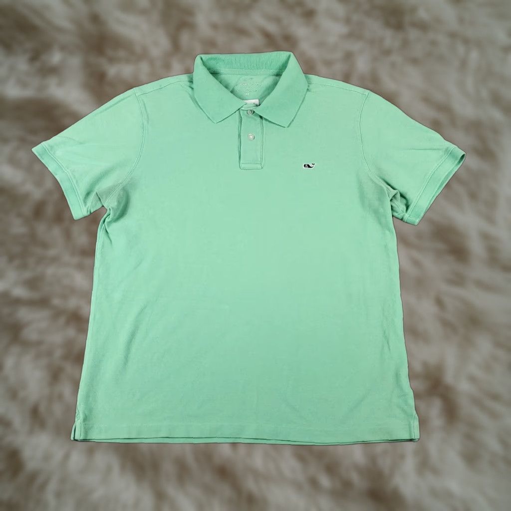 Vineyard Vines Vineyard Vines Polo Shirt Mens Medium Green Cotton Short Sleeve Logo Size US M / EU 48-50 / 2 - 1 Thumbnail