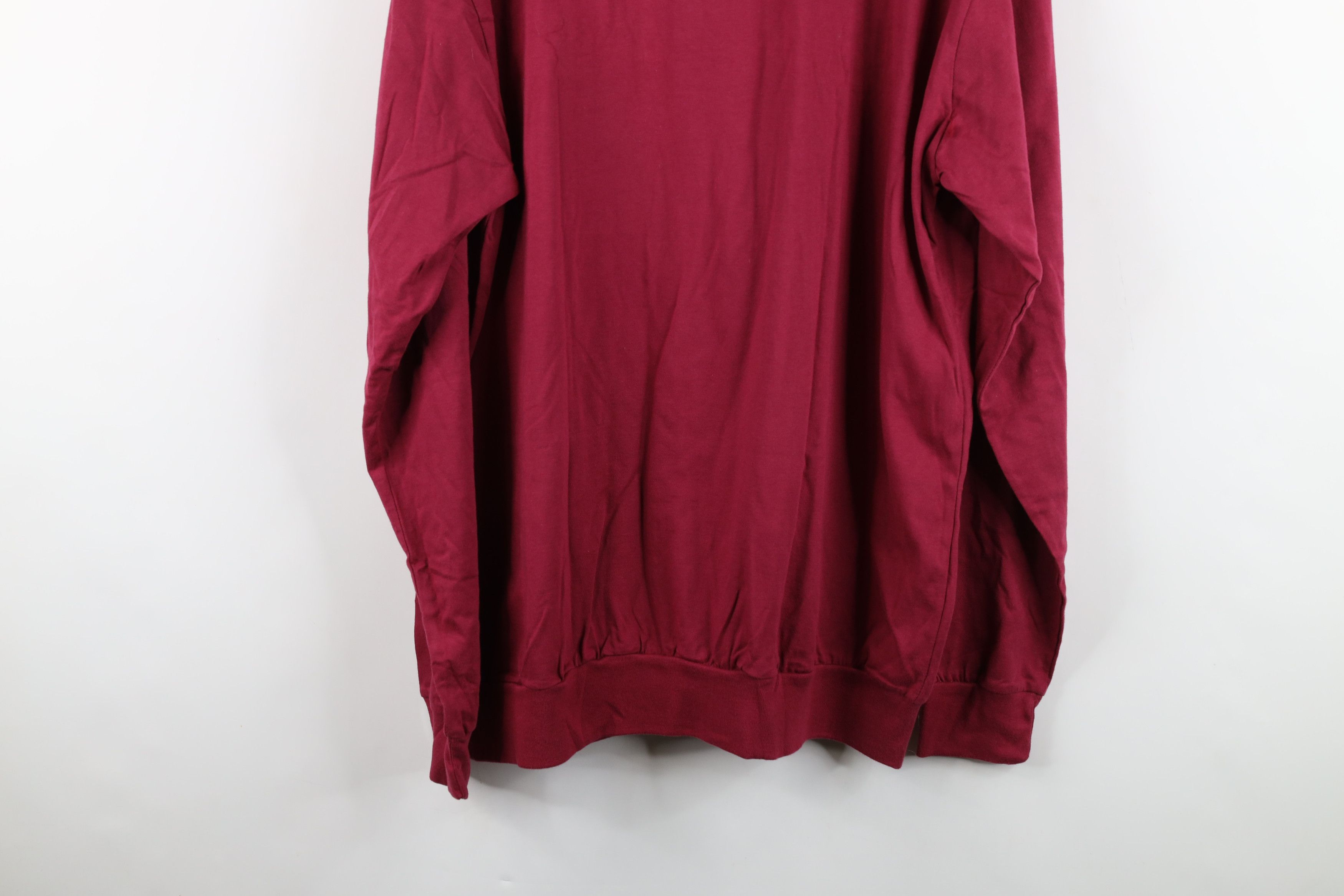 Vintage Deadstock Vintage 90s Streetwear Long Sleeve Polo Red Size US XL / EU 56 / 4 - 10 Thumbnail