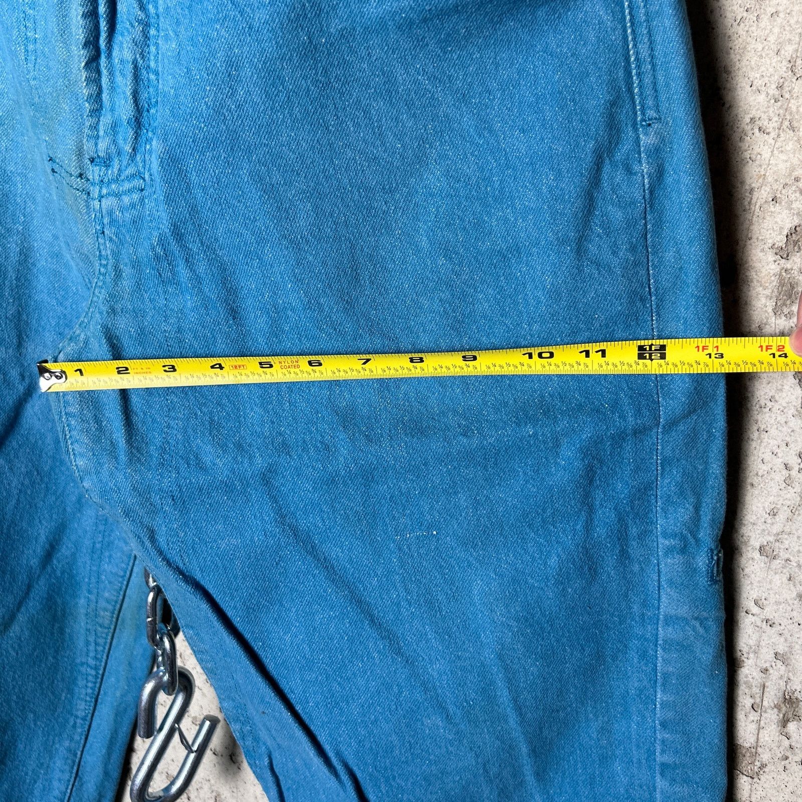 Marithe + Francois Girbaud Girbaud Brand X 34" Blue Straight Fit Cotton Denim Jeans Size US 34 / EU 50 - 9 Thumbnail