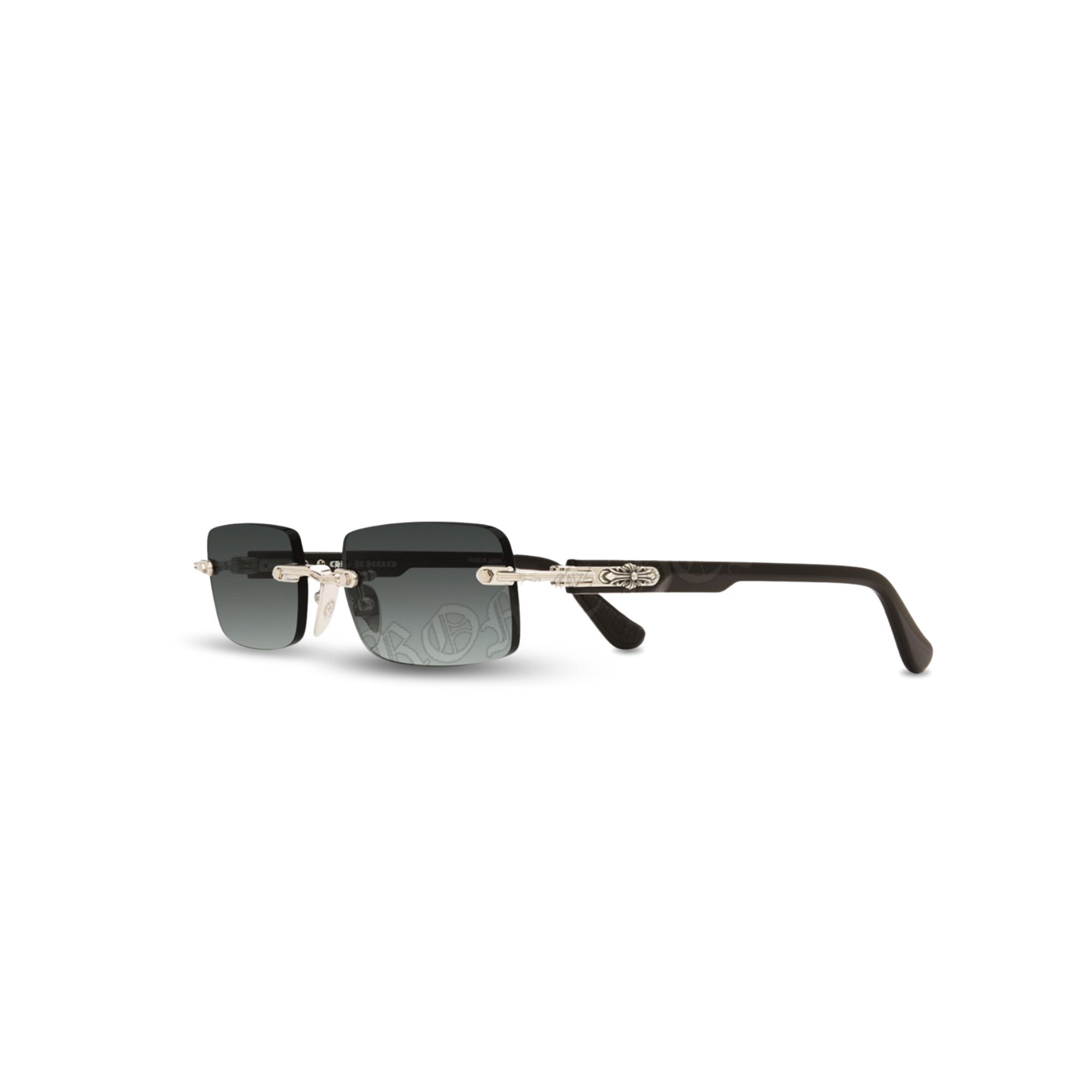 Chrome Hearts CHROME HEARTS DEEP I SHINY SILVER BLACK PLASTIC - SUN Size ONE SIZE - 1 Thumbnail