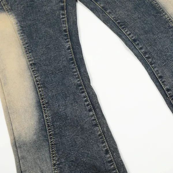 VIBE #25 Patchwork Jeans Washed Vintage Distressed Size US 27 - 4 Thumbnail