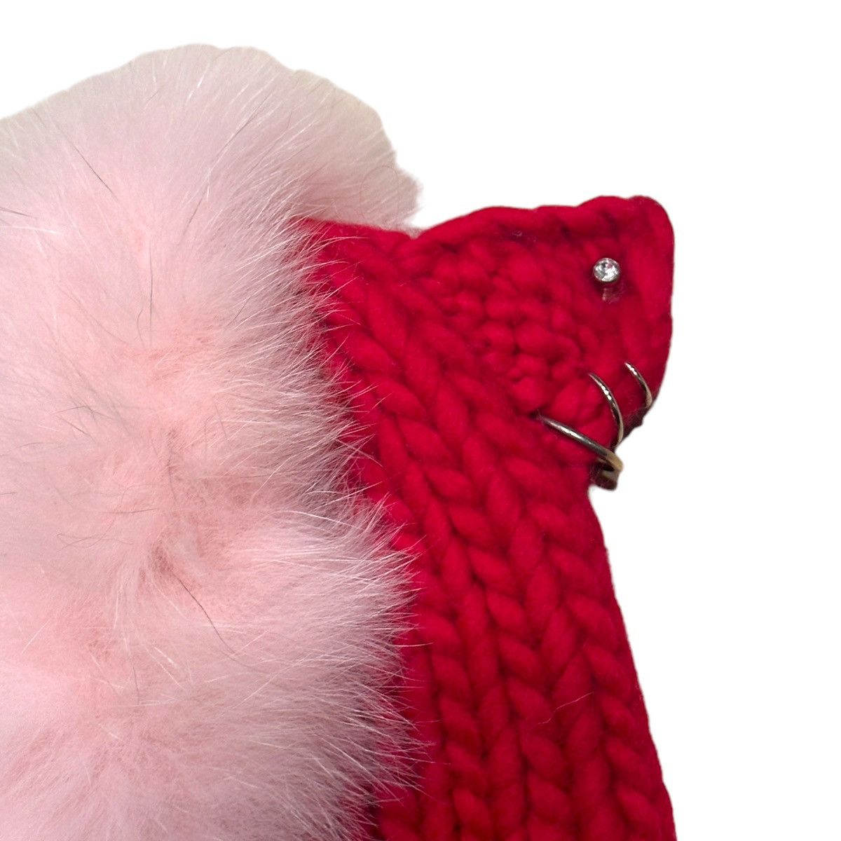Eugenia Kim pierced cat ear Fur Mohawk beanie Size ONE SIZE - 2 Thumbnail