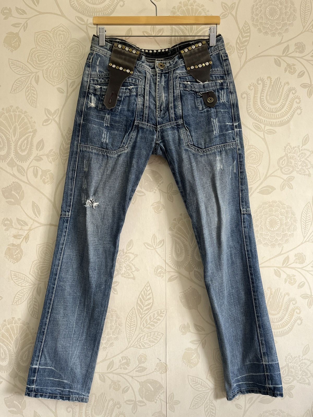 Beauty Beast × Japanese Brand Beauty Beast Japan Seditionaries Blue Jeans Size US 30 / EU 46 - 1 Thumbnail